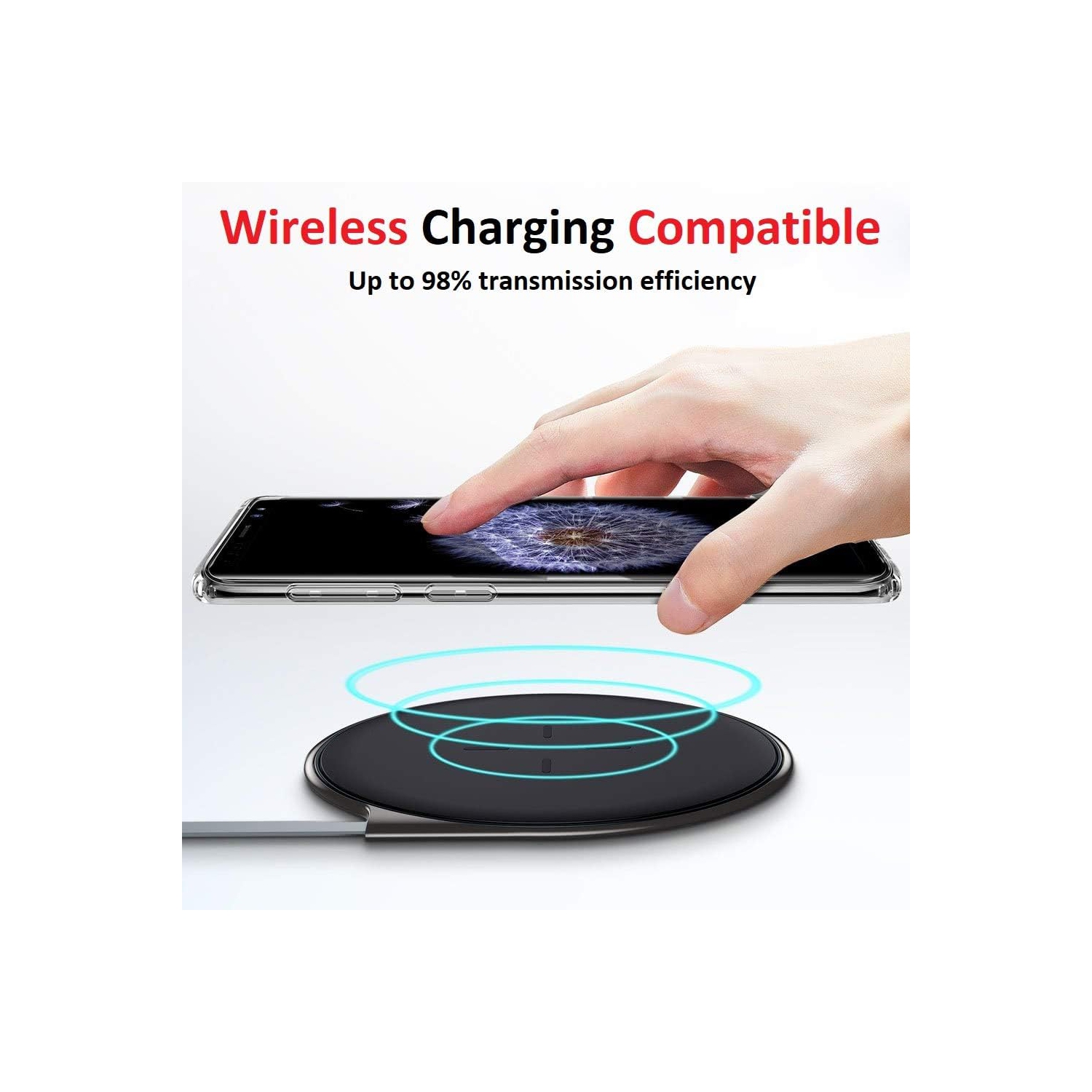 [Clear] Étui pour Samsung Galaxy S9, étui mince souple antichoc en TPUR léger et transparent