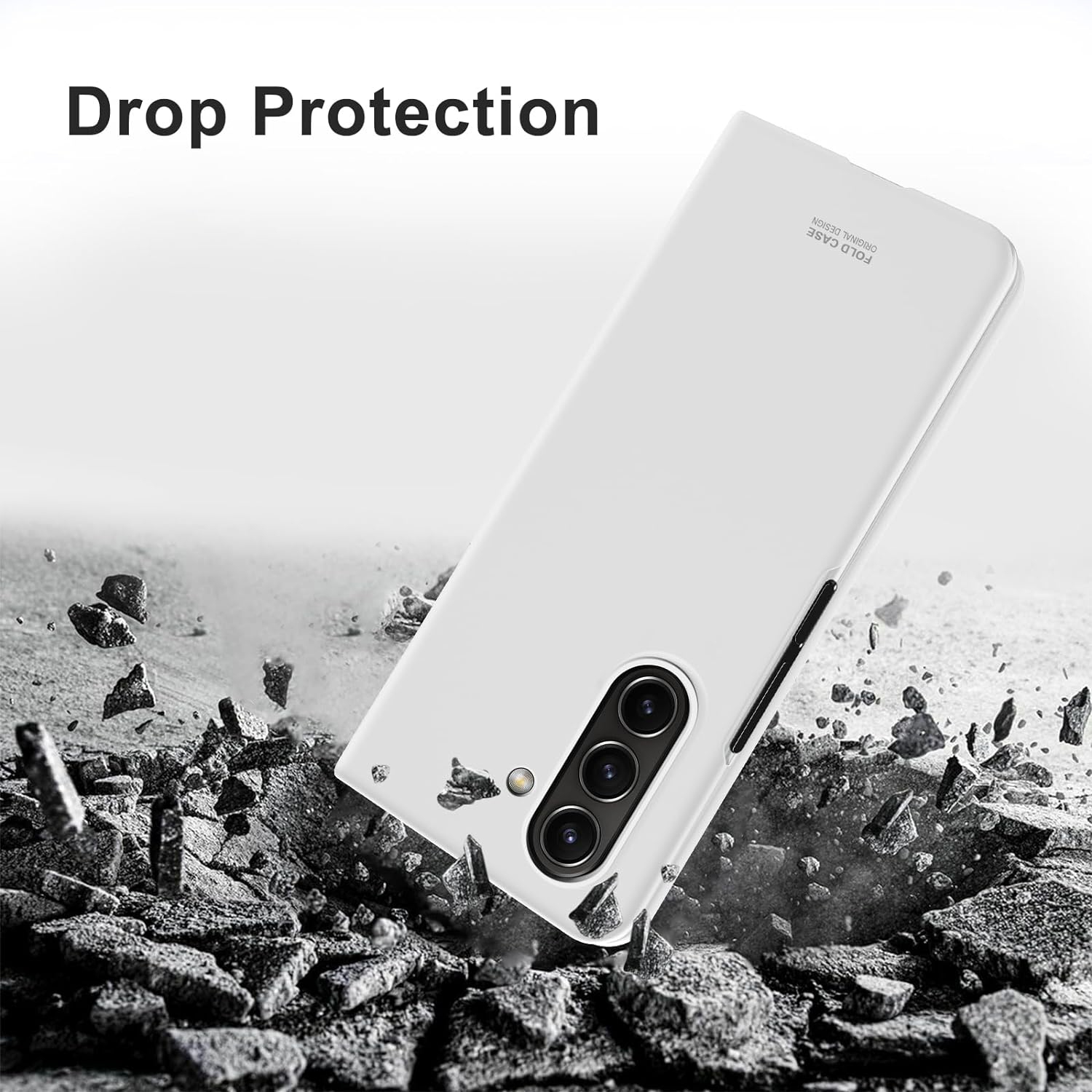 Case for Samsung Galaxy Z Fold 5 2023, Full-Body Shockproof Protective Case for Galaxy Z Fold 5 5G | White