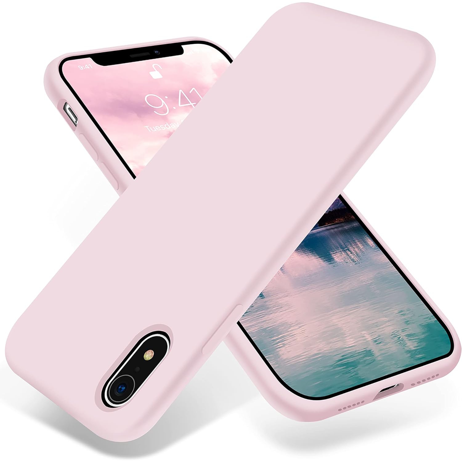 for iPhone XR Case, [Silky and Soft Touch Series] Premium Soft Silicone Rubber Full-Body Protective Bumper Case