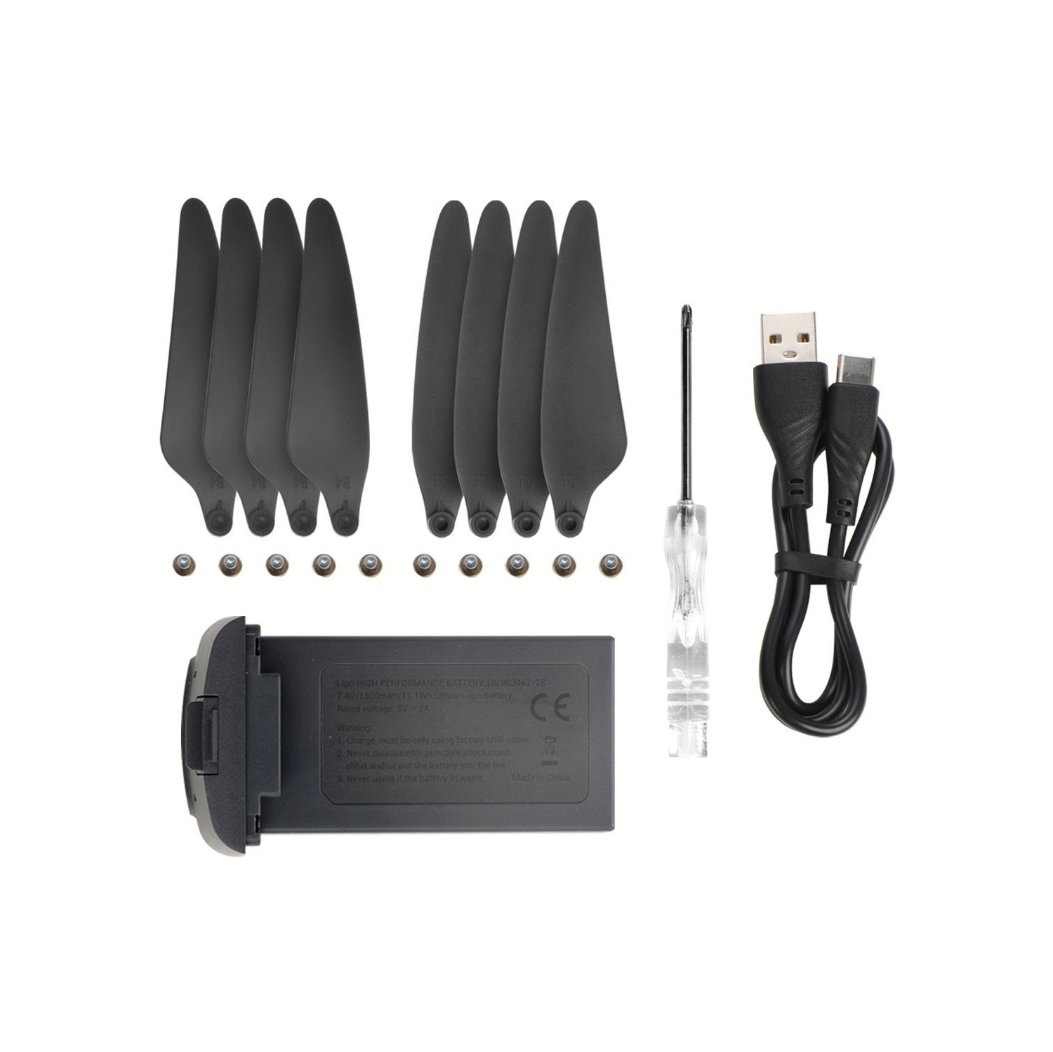 Replacement Battery for Snaptain P30 with propellers