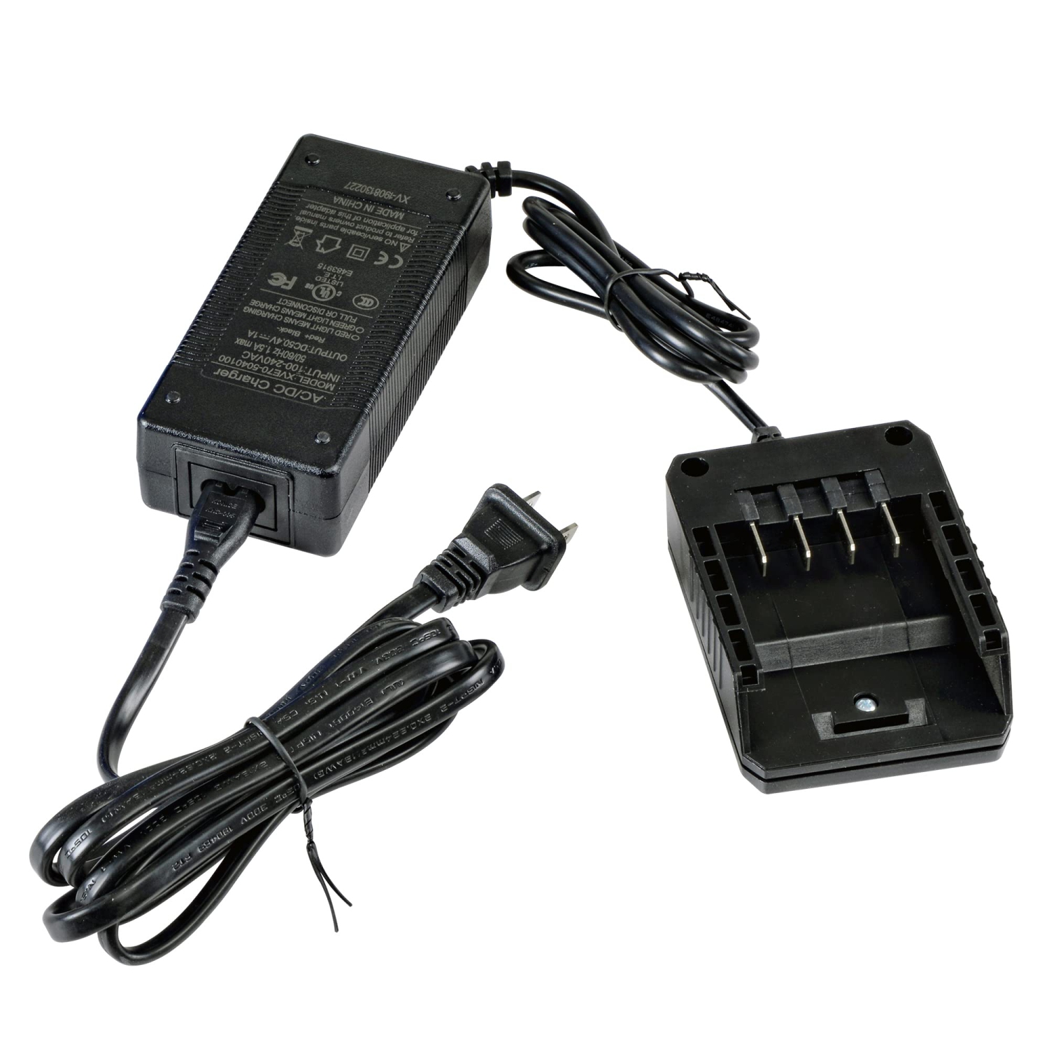 SuperHandy Heavy Duty Lithium Ion Battery Charger 100-240V AC 50/60Hz 2.5A (for SuperHandy 48V 2Ah/4Ah Batteries Used n Utility Cart, Wheelbarrow,