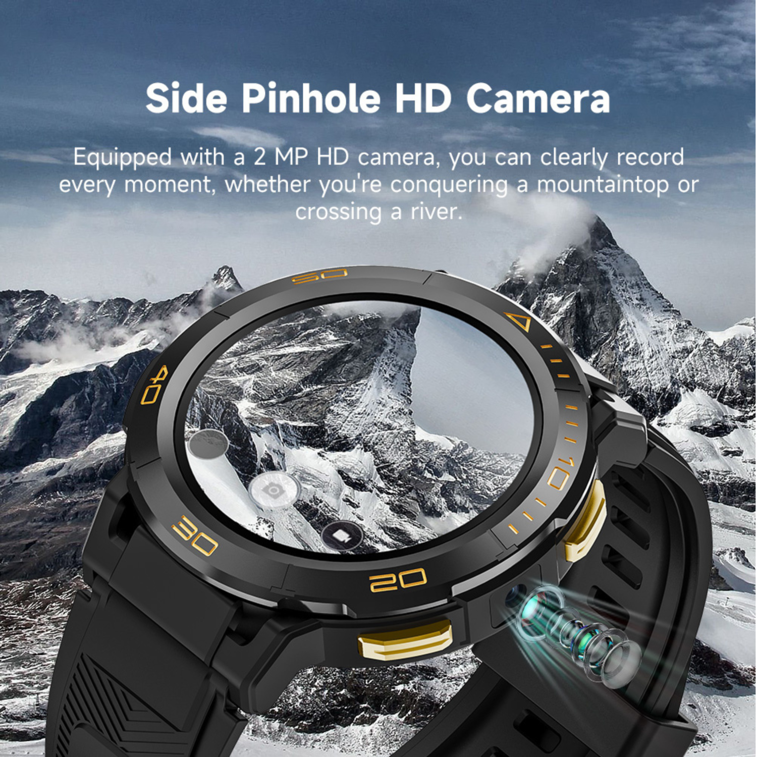 TUTT ZL1 Rugged Android AMOLED Smart Watch 4G SIM Card GPS | 2MP HD Camera | IP68 1 ATM | Mega Battery 800 mAh | 2GB-16GB ROM | Titanium Alloy
