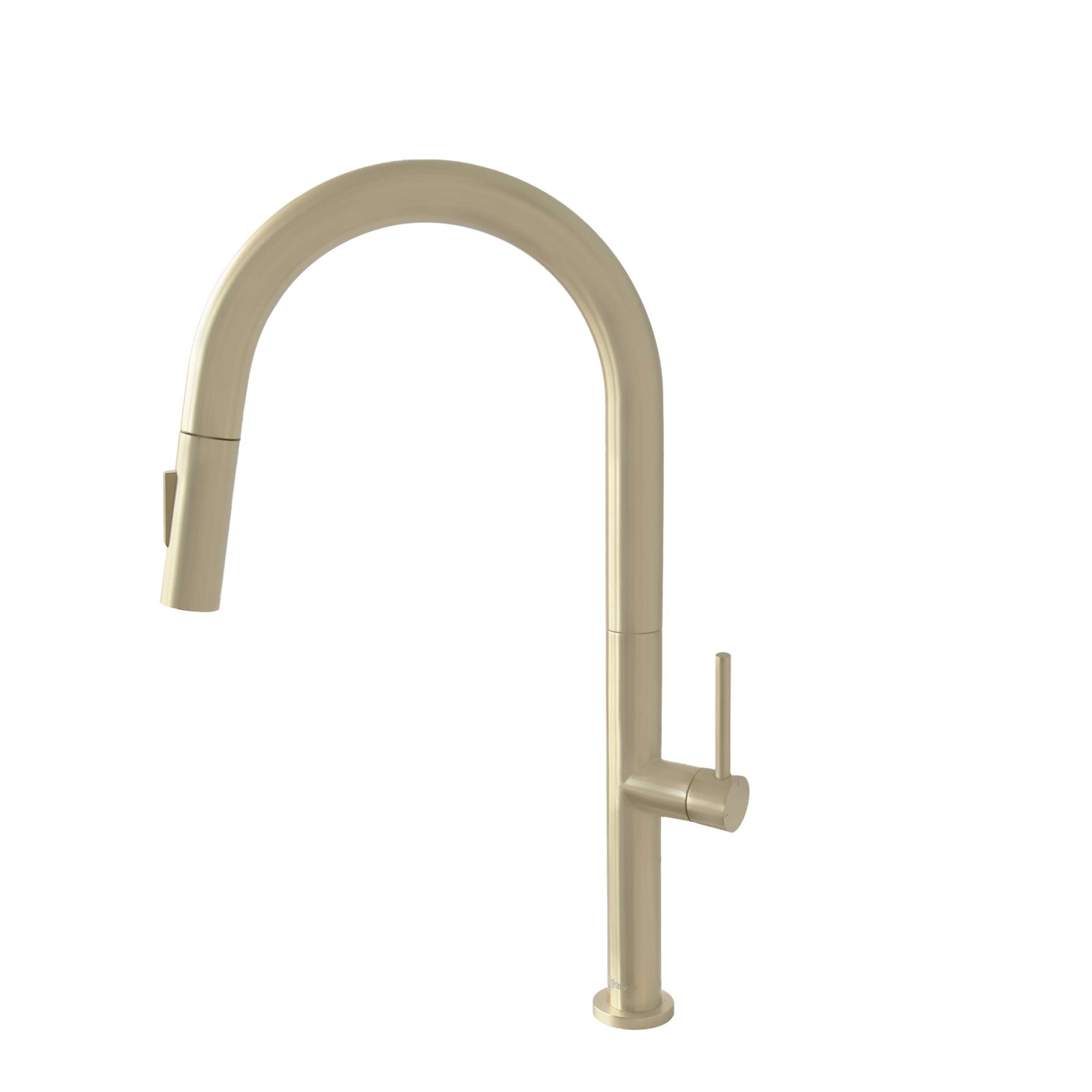 Stylish Catania Single-Handle Brushed Gold Pull Down Kitchen Faucet K-141G