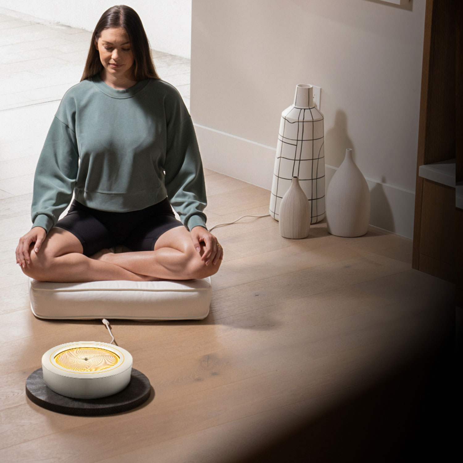 Table de sable cinétique de 11 po Drift Sandscape de HoMedics - Crème