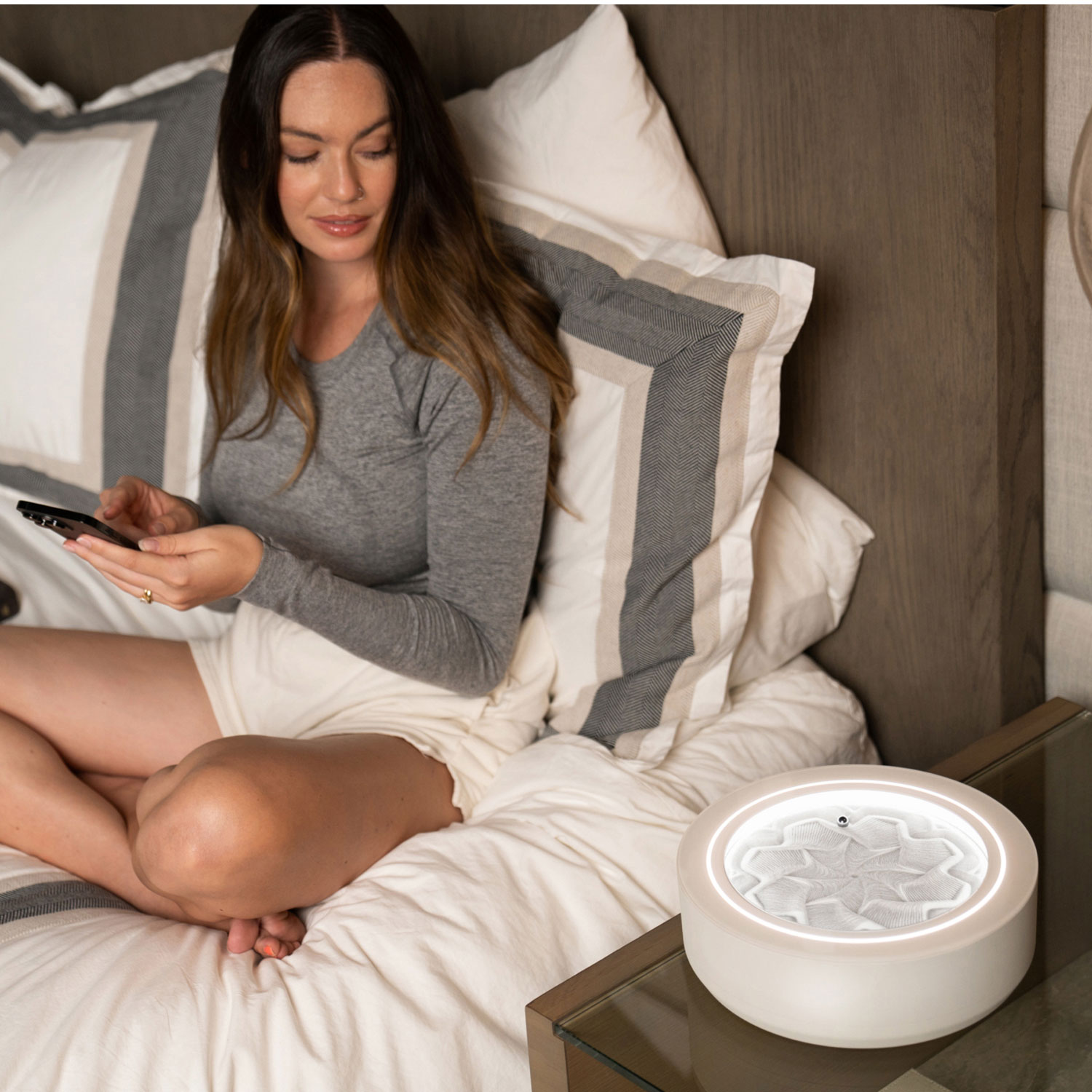 Table de sable cinétique de 11 po Drift Sandscape de HoMedics - Crème