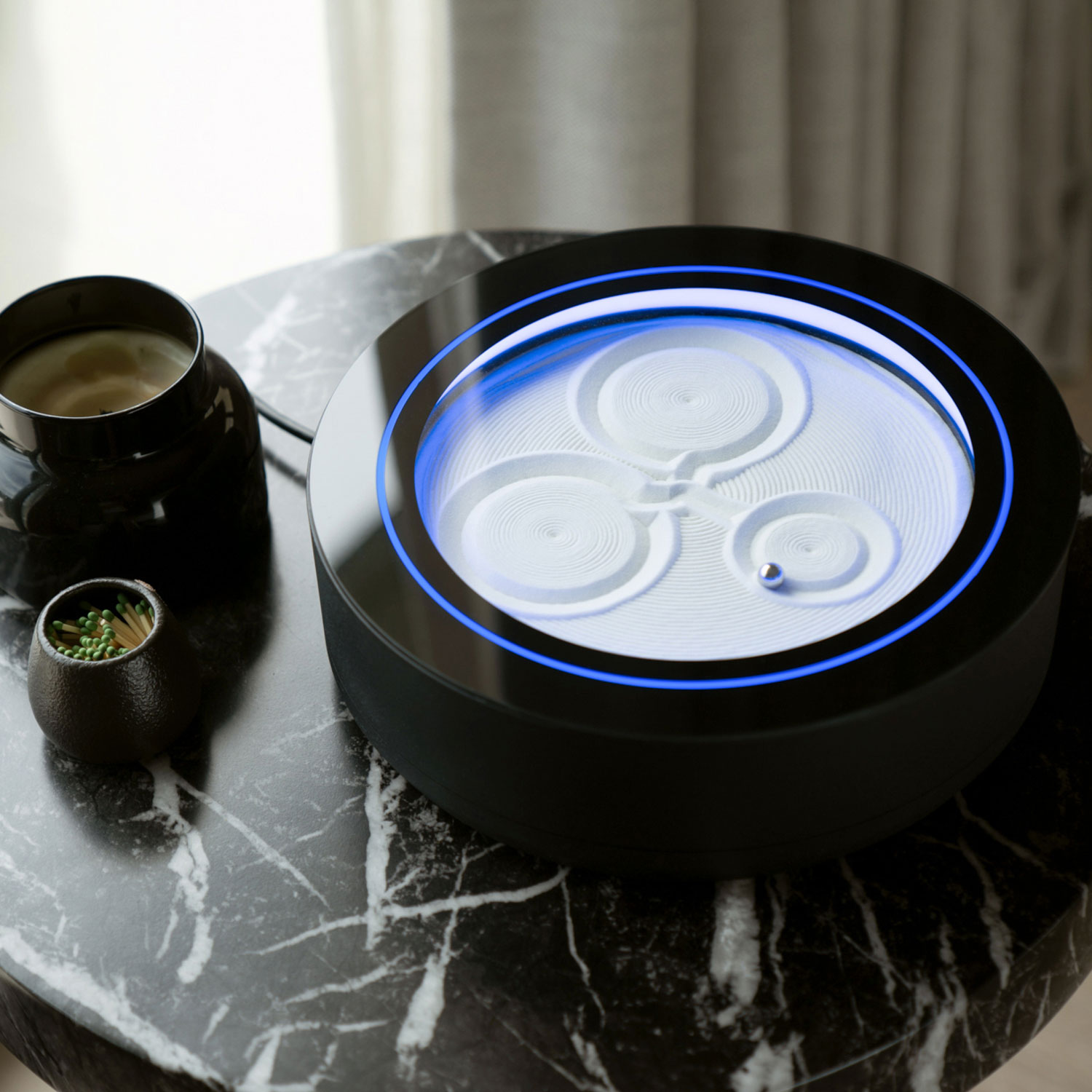 HoMedics Drift Sandscape11" Kinetic Sand Table - Black