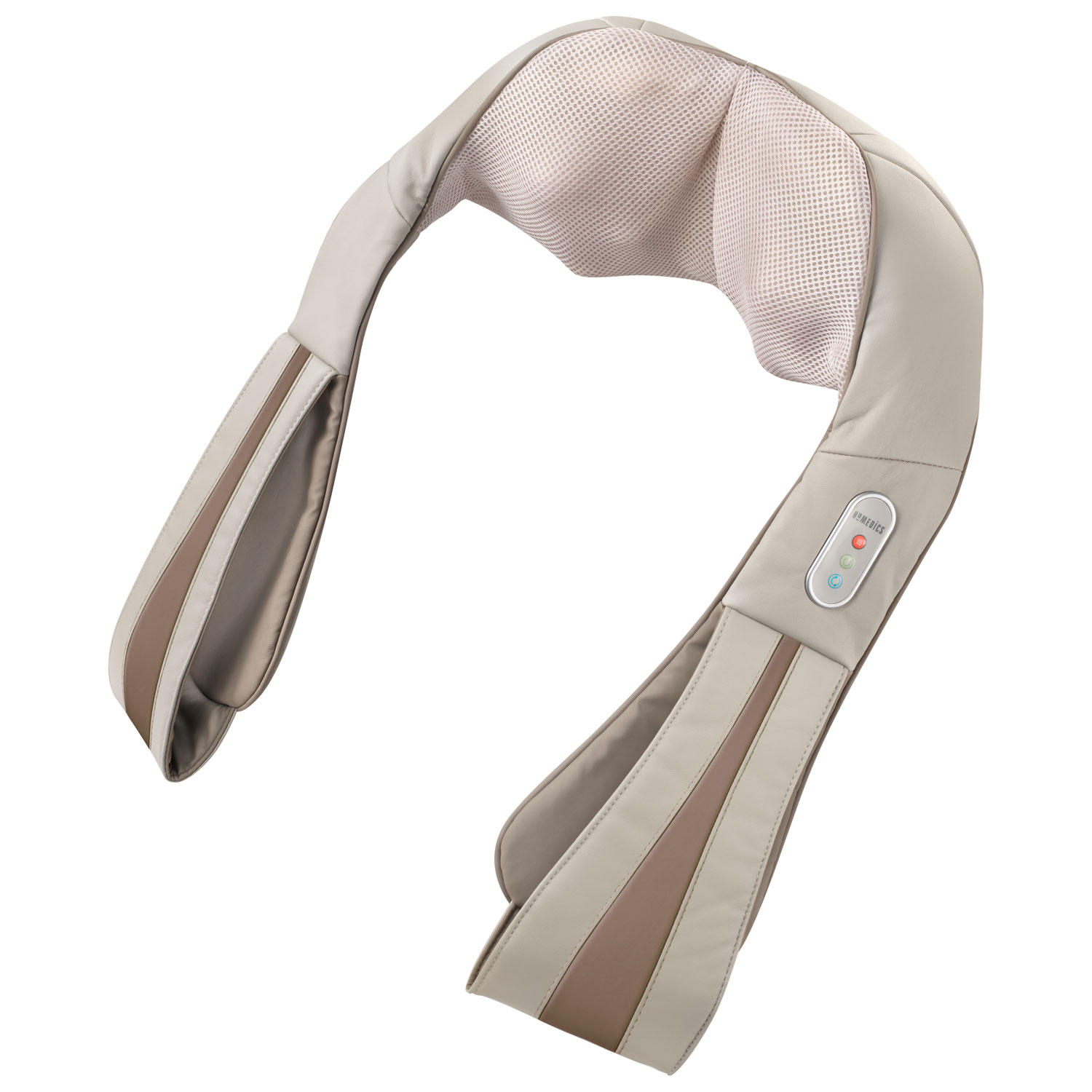 HoMedics Quad Action Shiatsu Kneading Neck & Shoulder Massager With Heat - Beige