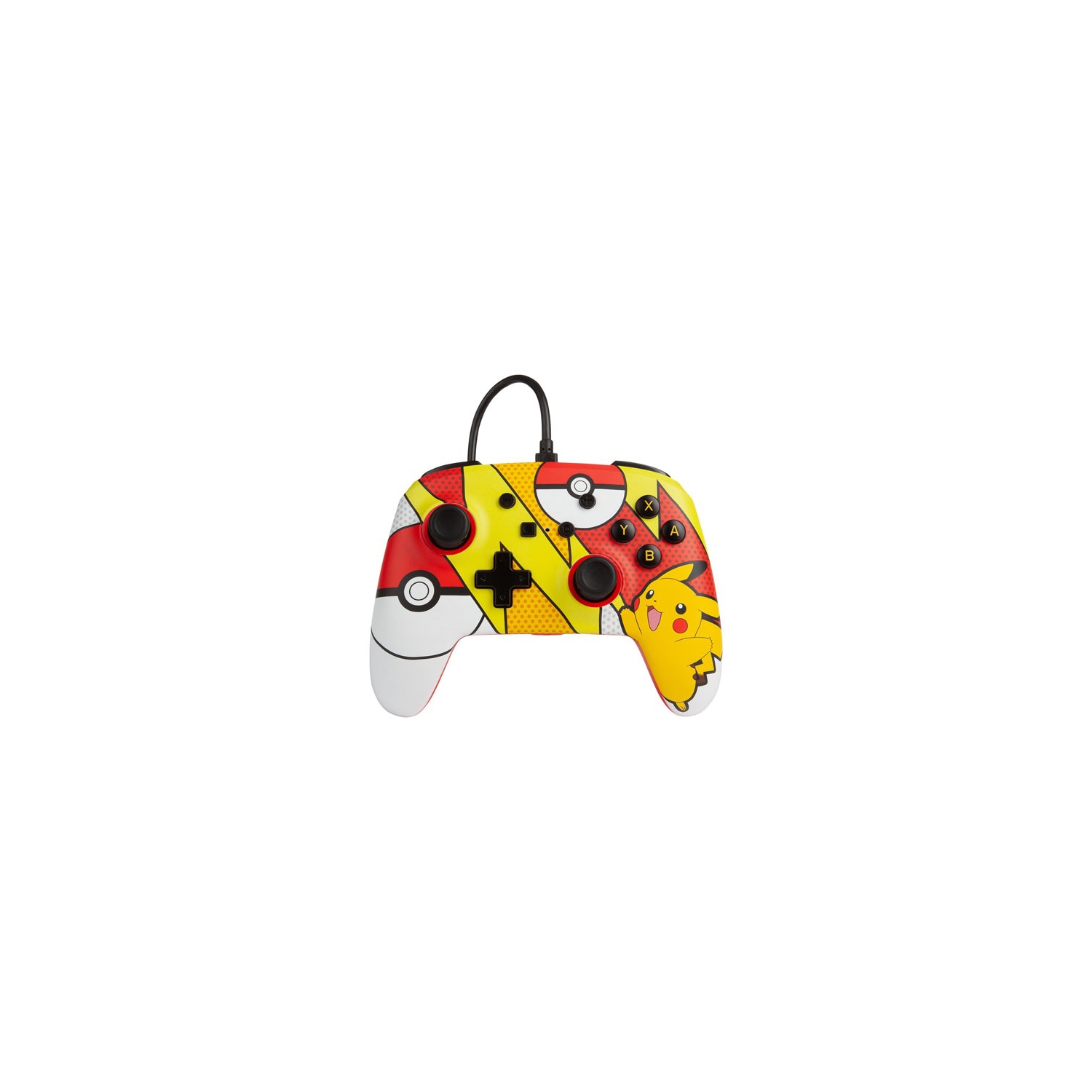 Refurbished (Good) PowerA Enhanced Wired Controller for Switch - Pikachu Pop Art (1518905-01)