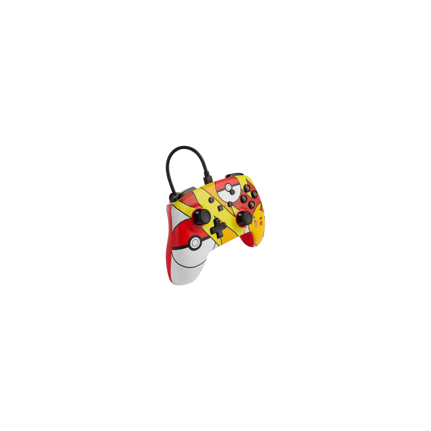 Manette avec fil Enhanced de PowerA pour Switch - Pikachu Pop Art (1518905-01) - remis à neuf