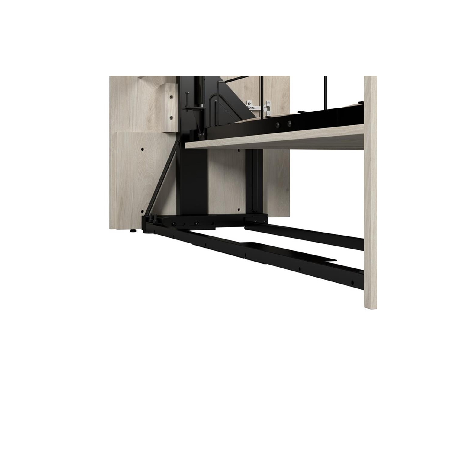 Bestar Key West Full Murphy Bed and Wardrobes - Engineered Wood in White