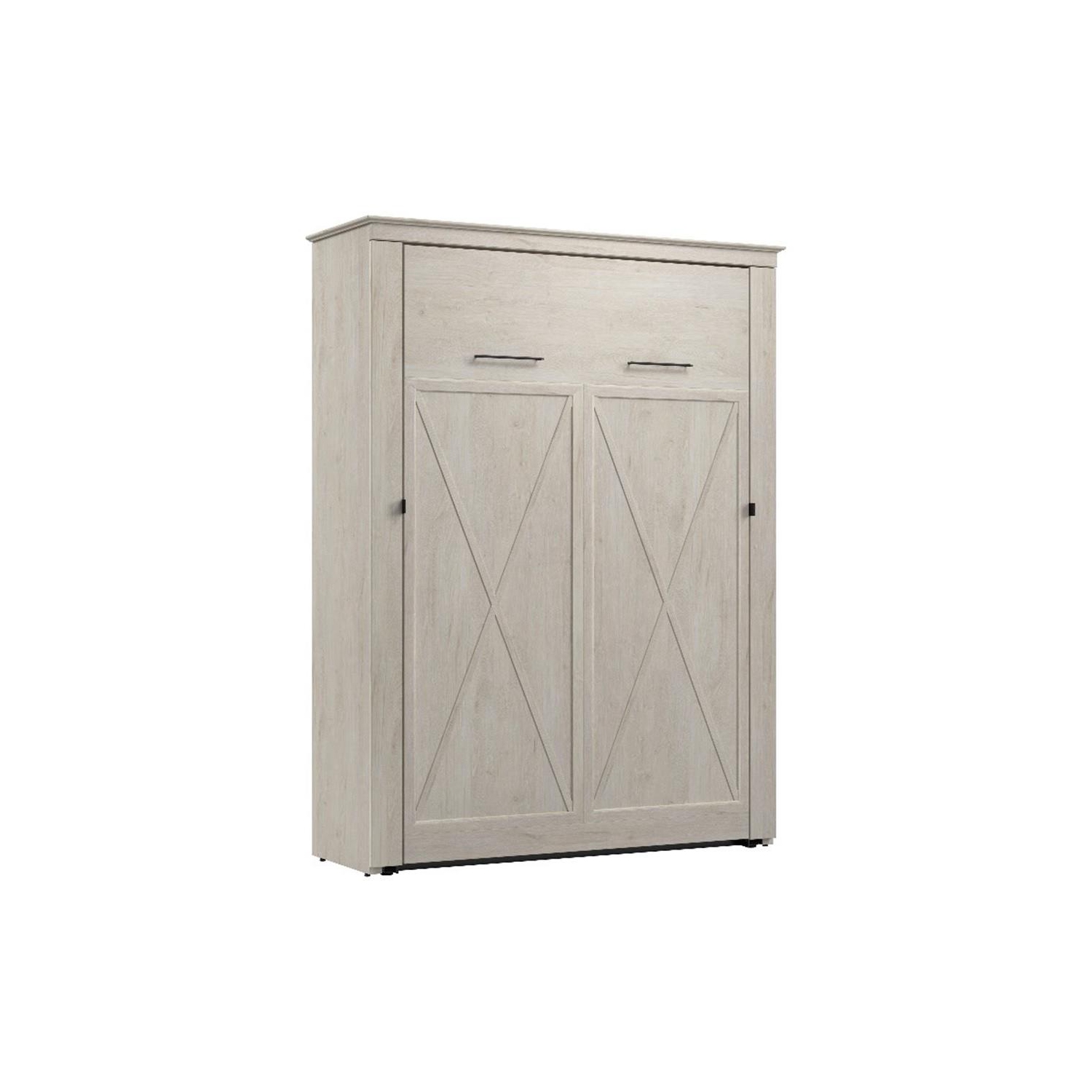 Bestar Key West 63W Full Murphy Bed - Engineered Wood in White