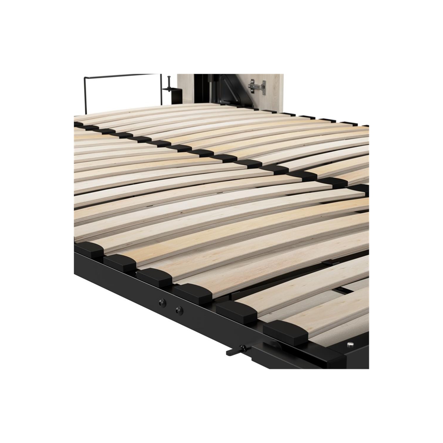 Bestar Key West 63W Full Murphy Bed - Engineered Wood in White