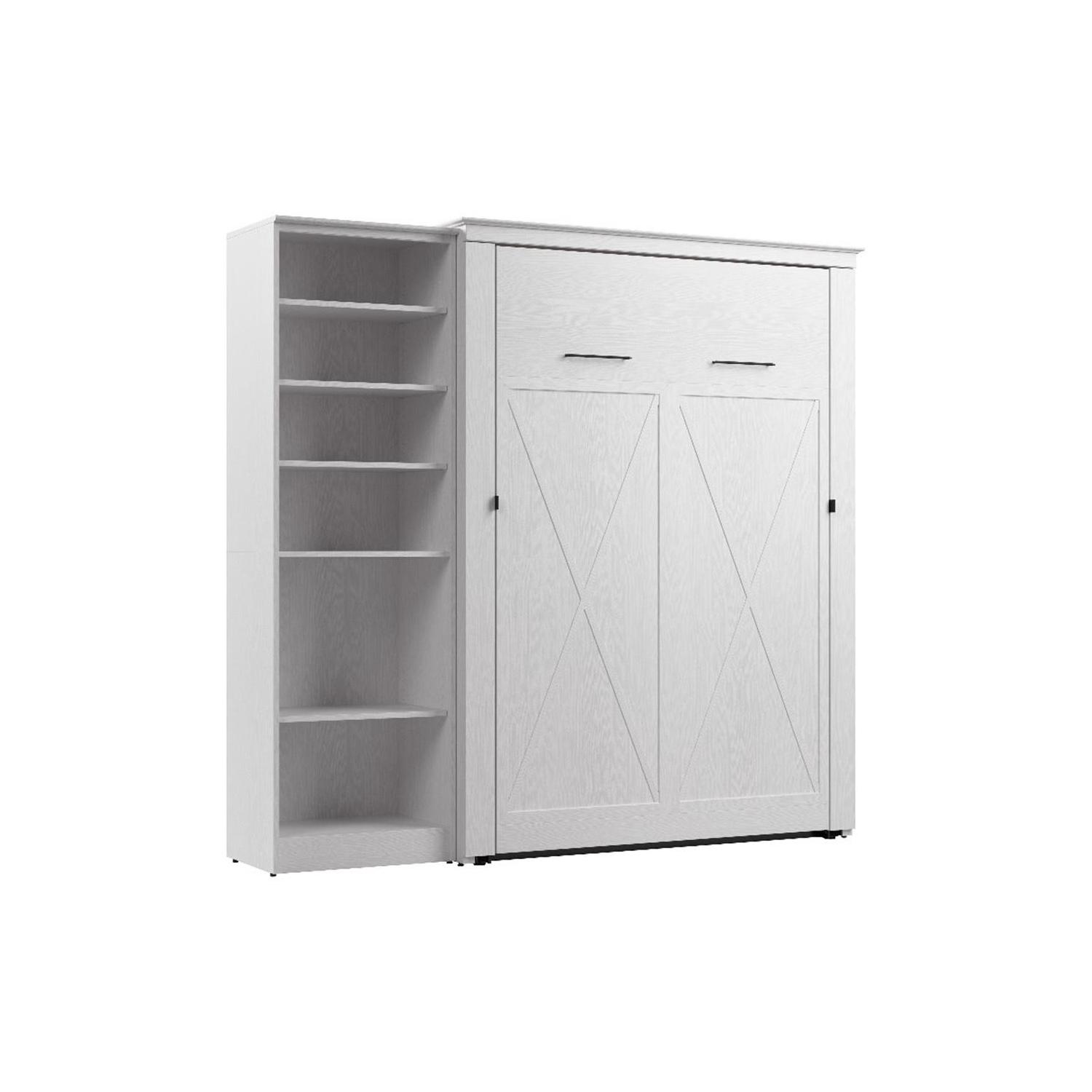 Bestar Key West Full Murphy Bed with Closet Organizer - Engineered Wood
