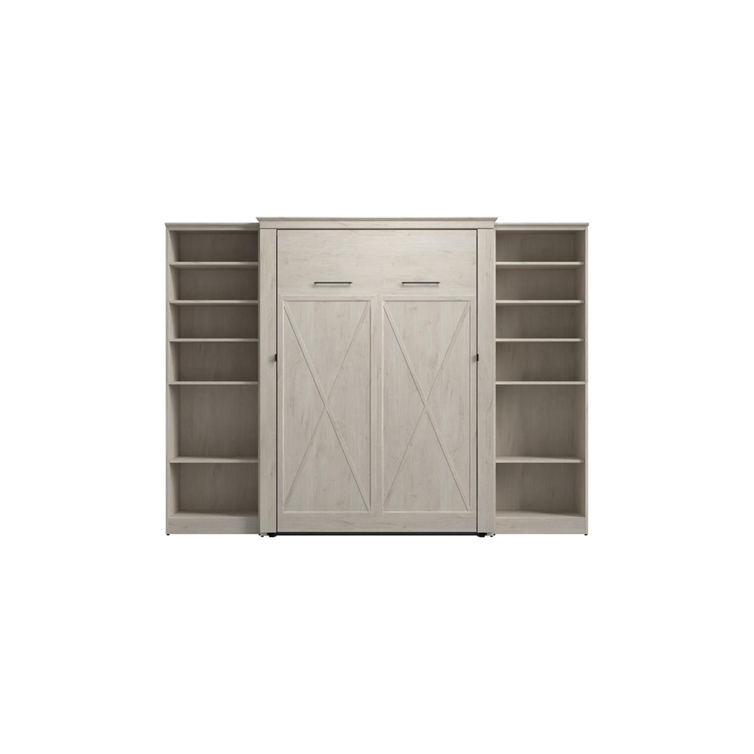 Bestar Key West Full Murphy Bed with Closet Organizers - Engineered Wood