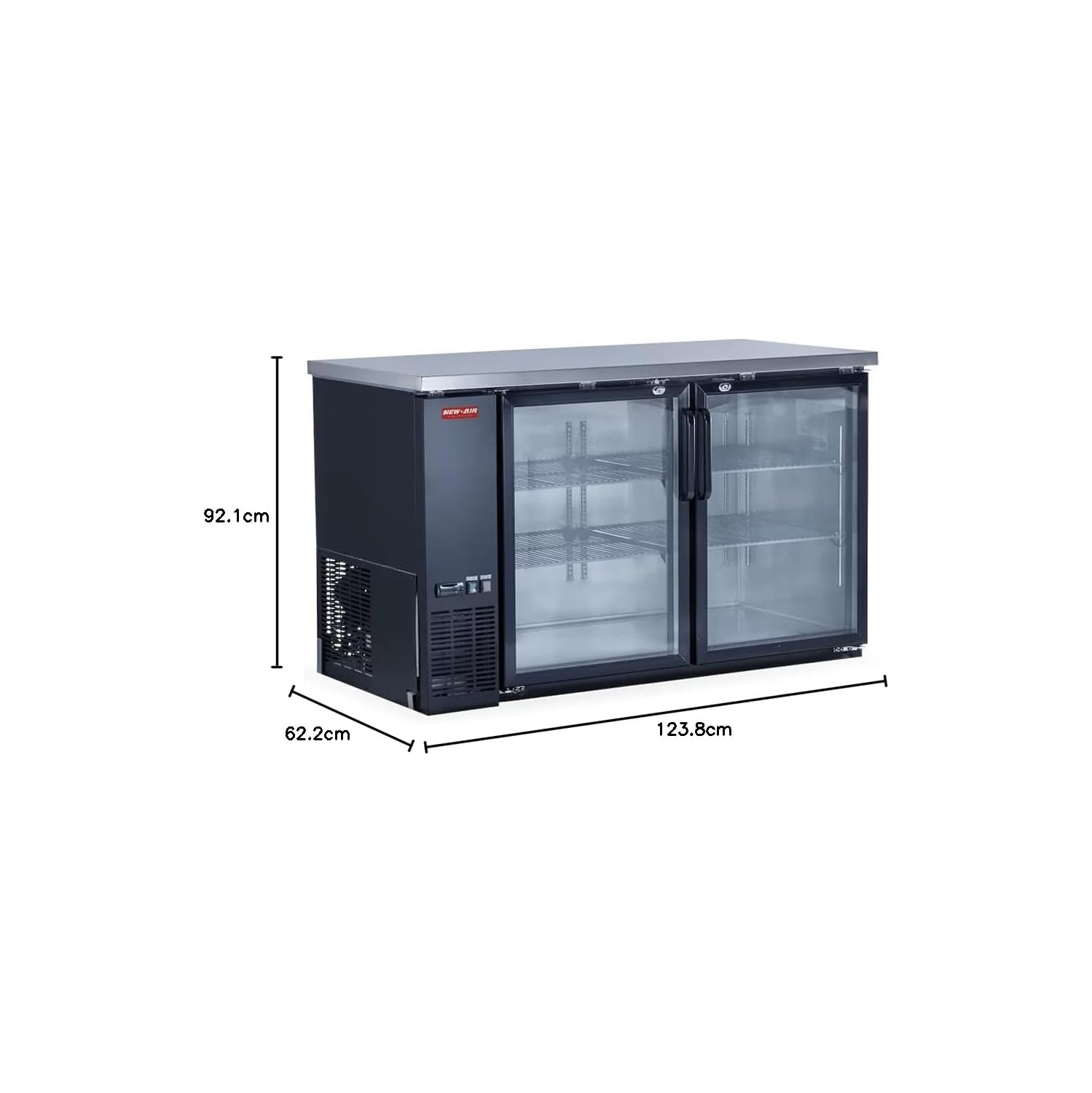 New Air NBB-48-SG Single Glass Door 48″ Back Bar Refrigerator Cooler