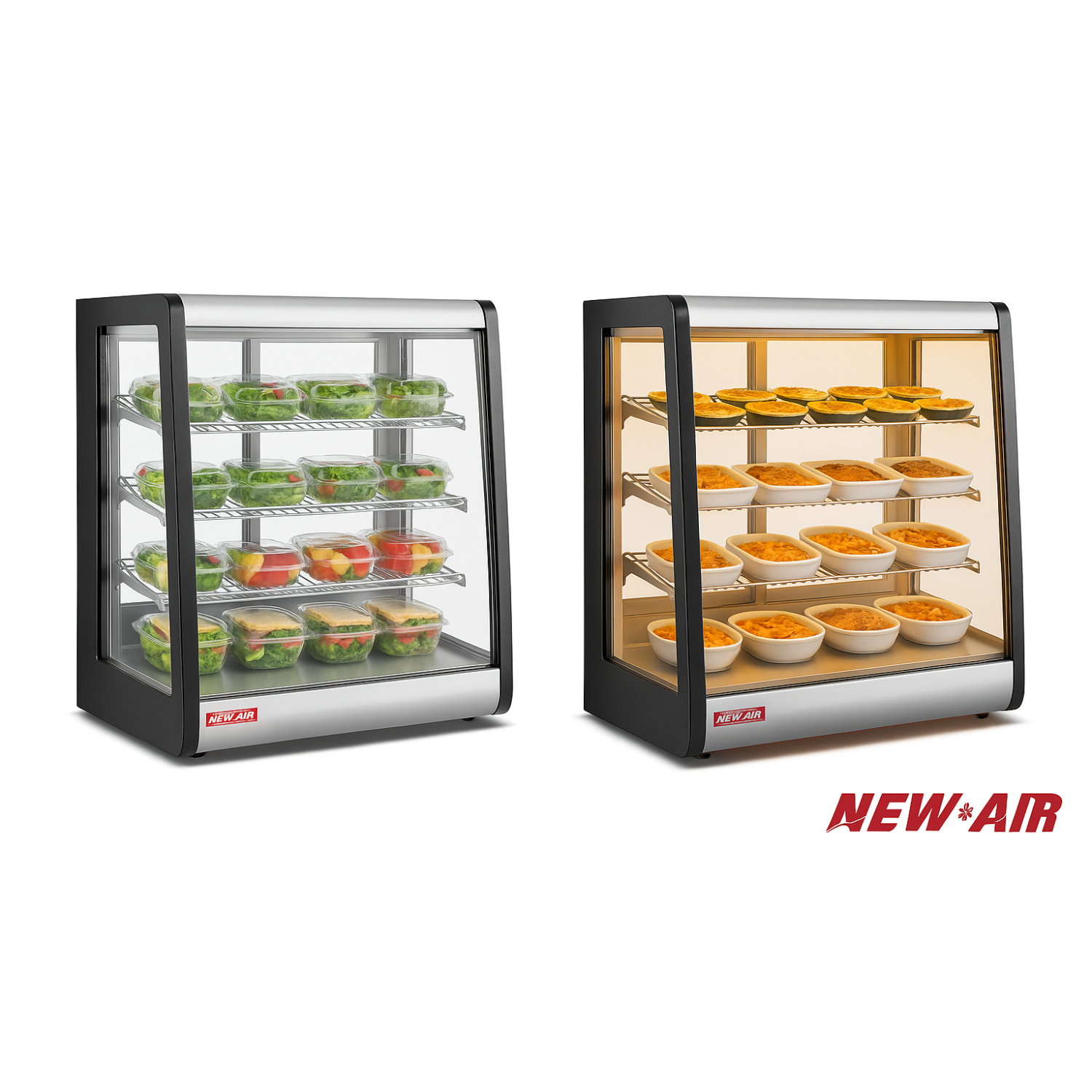 NOUVEAU présentoir de comptoir réfrigéré AIR NCD-24-CD commercial de 24 po – idéal pour les restaurants, les cafés et les boulangeries