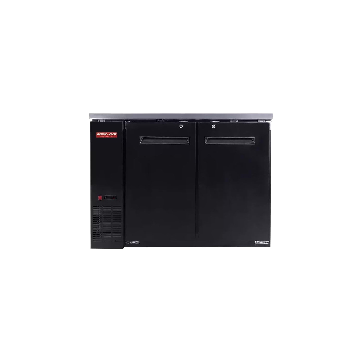 Nouveau réfrigérateur de bar à boissons Air NBB-48-SB à porte simple solide de 48 po. Idéal pour les bars, les restaurants, les hôtels et les cafés