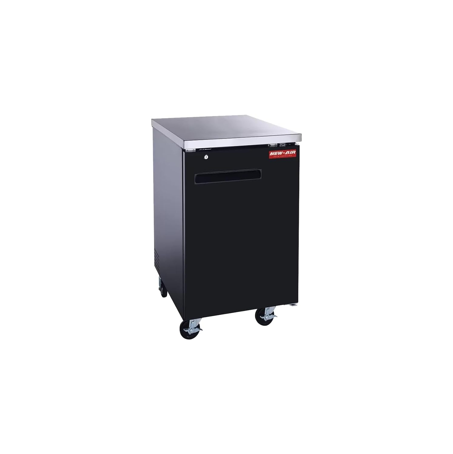 Nouveau réfrigérateur de bar à boissons Air NBB-23-SB à porte simple solide de 23 po - 220&nbsp;L/7,8 pi3 avec - Idéal pour les bars, restaurants,