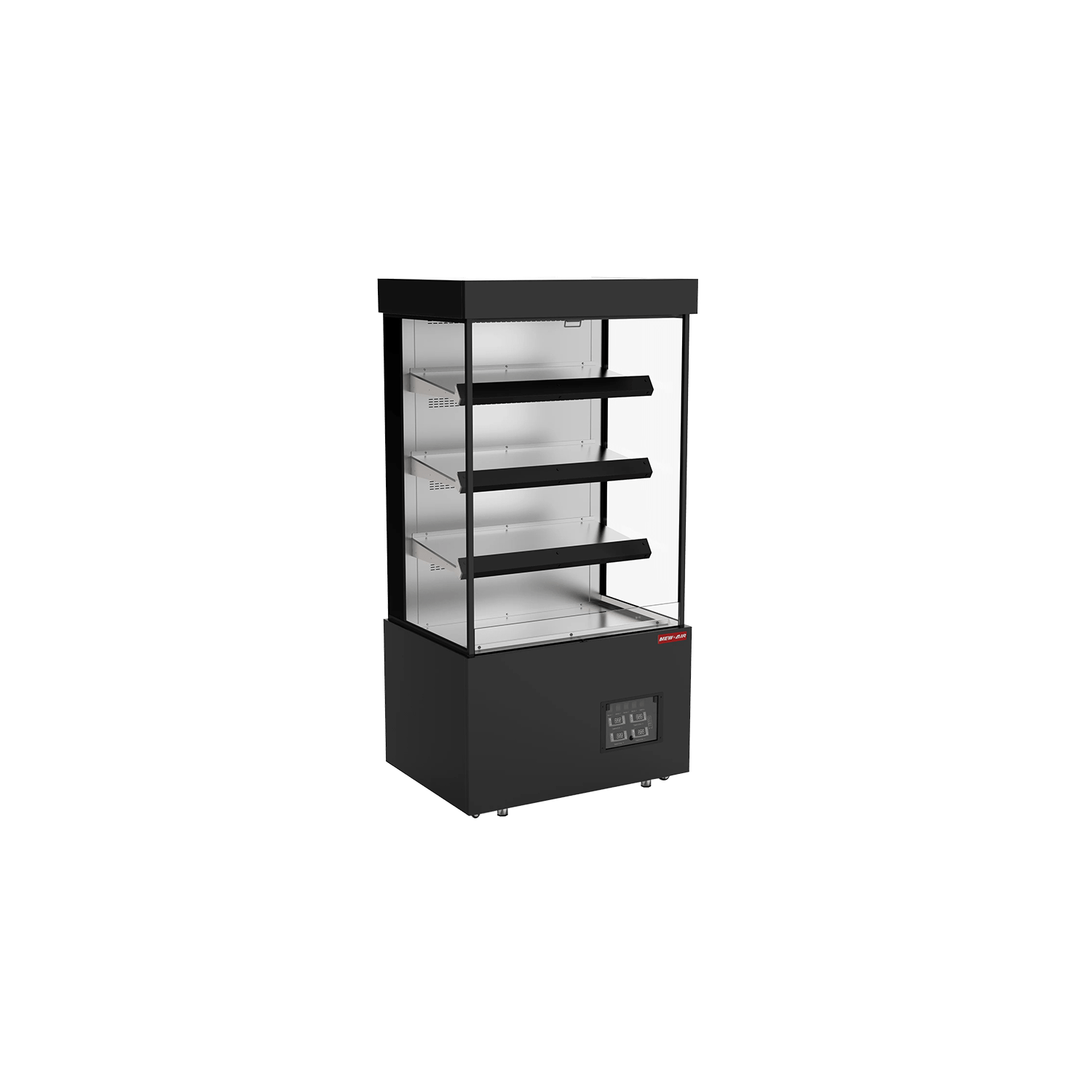 NEW AIR NOM-40-HT Commercial 40" Triple Shelf Grab 'N Go Heated Open Merchandiser - Ideal for Restaurants, Cafés, Convenience Stores and Supermarkets