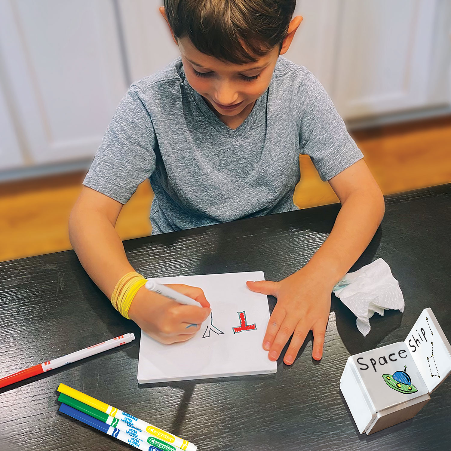 Crayola Doodle Washable Magnetic Building Tile Construction Set - 40-Piece