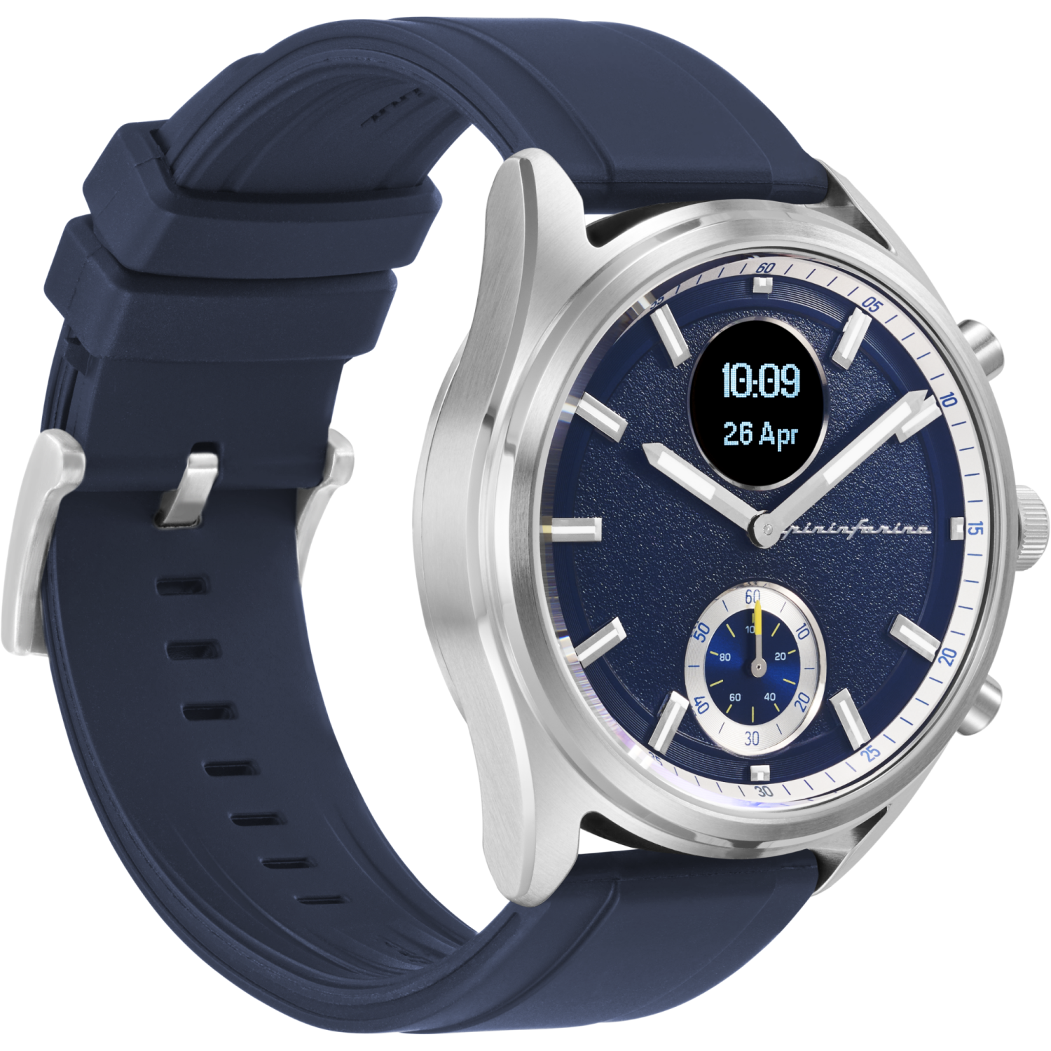 Montre intelligente sport 44&nbsp;mm Sintesi de pininfarina - Montre analogique avec verre saphir, boussole et moniteur d'activité pour fréquence