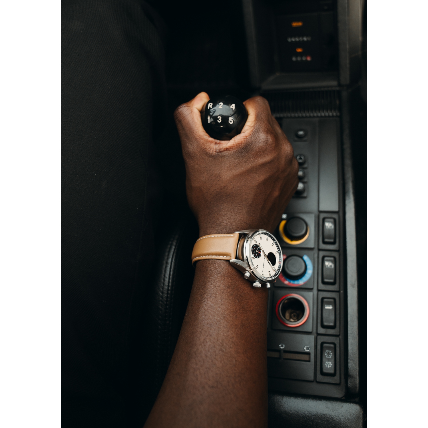 pininfarina Sintesi Hybrid 44mm Smartwatch - Analogue Watch with Italian Leather Strap, Sapphire Glass, Compass & Fitness Tracker for Heart Rate,