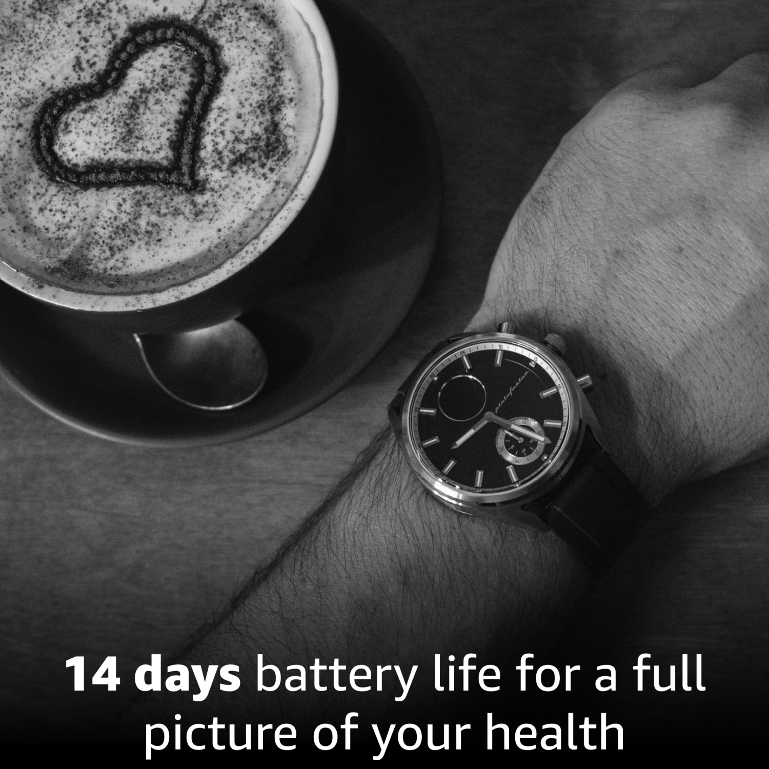 pininfarina Sintesi Sport 44mm Smartwatch - Analogue Watch with Sapphire Glass, Compass & Fitness Tracker for Heart Rate, Steps, Calories, & Sleep -