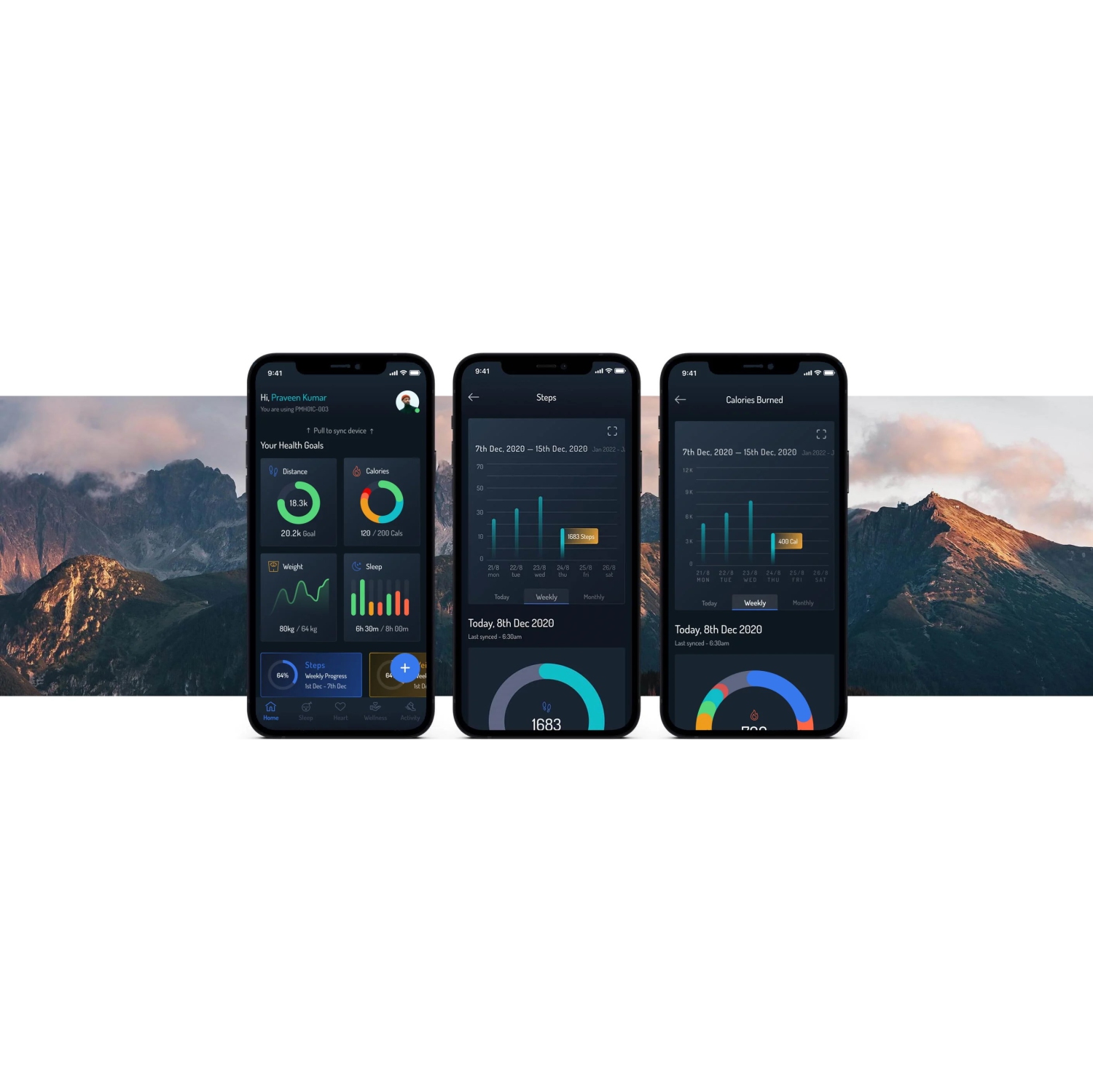 Montre intelligente hybride Sintesi 44 mm de Pininfarina - Montre analogique bracelet cuir italien, verre saphir, boussole, moniteur d'activité