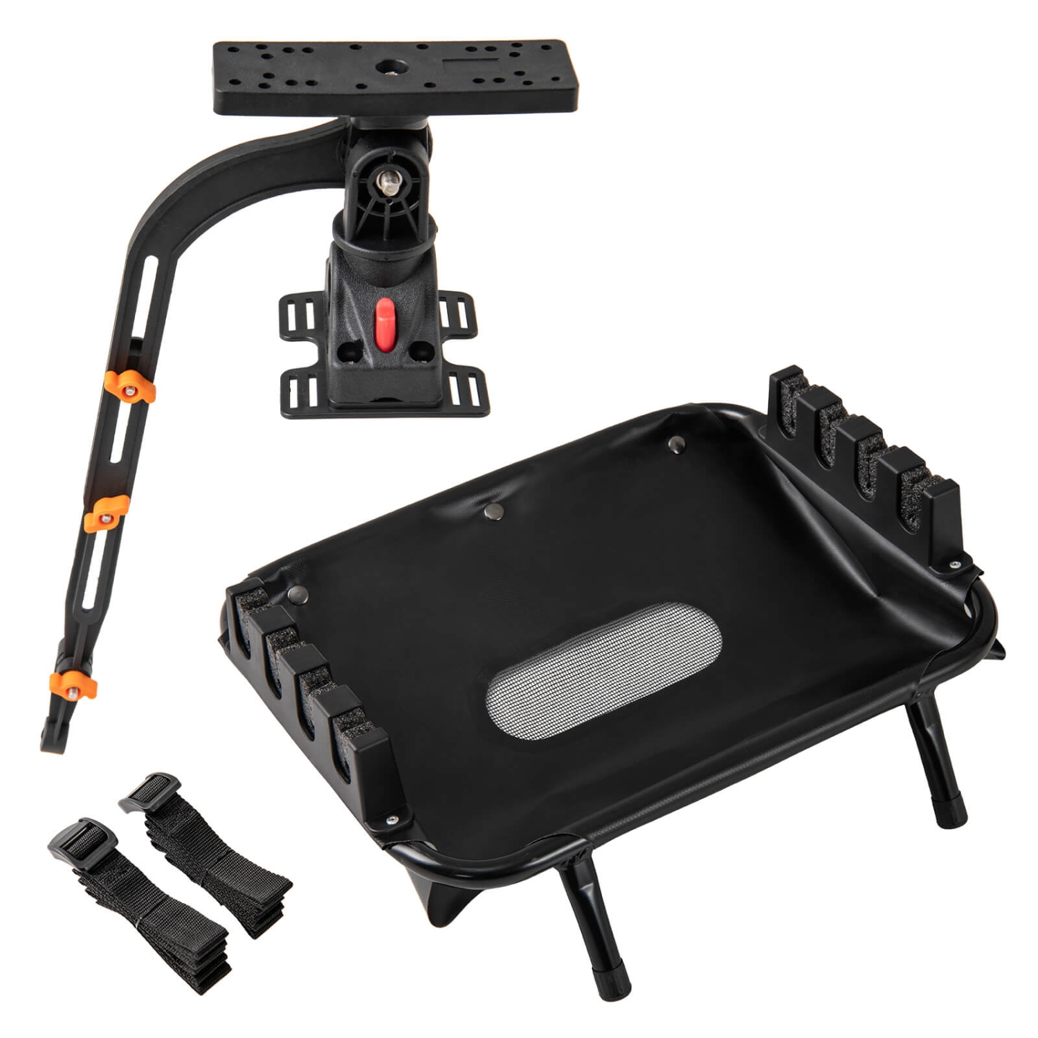 Costway Fishing Boat Accessory Set of 2 withMount Bracket 360° Rotatable Height Adjustable