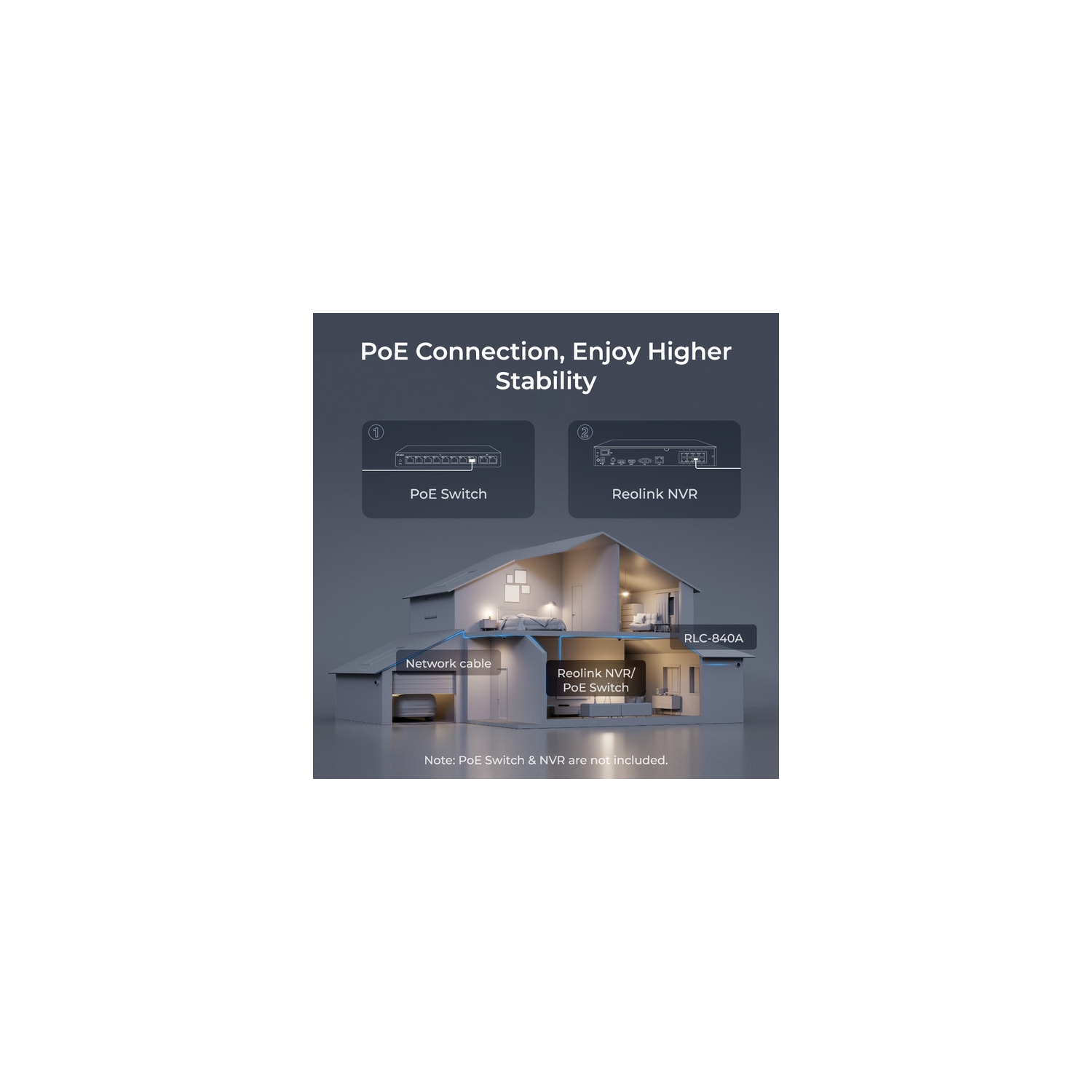 Reolink RLC-840A 4K 8MP Vandal-Proof PoE Camera with Color Night Vision, 125 Wide Viewing Angle