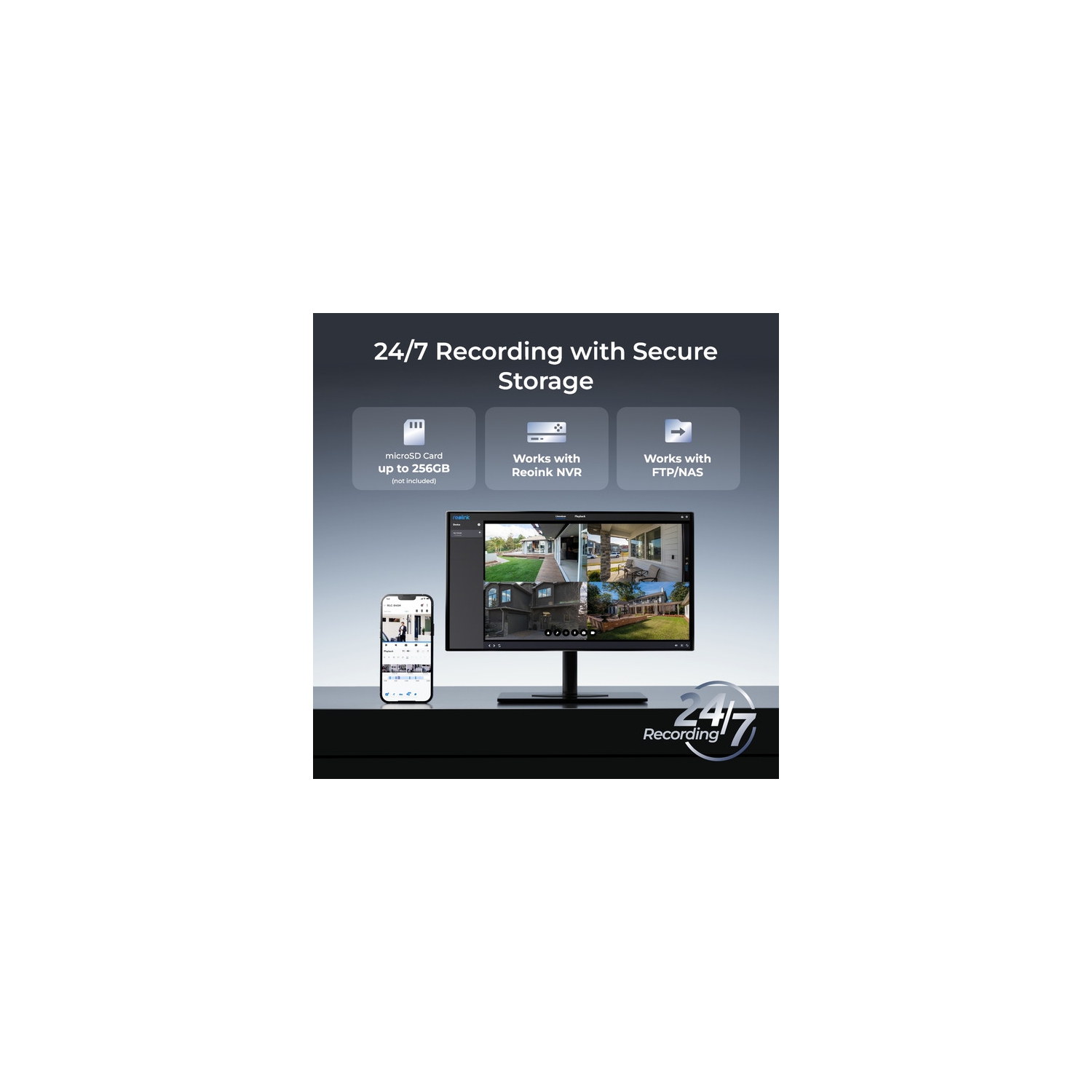 Reolink RLC-840A 4K 8MP Vandal-Proof PoE Camera with Color Night Vision, 125 Wide Viewing Angle