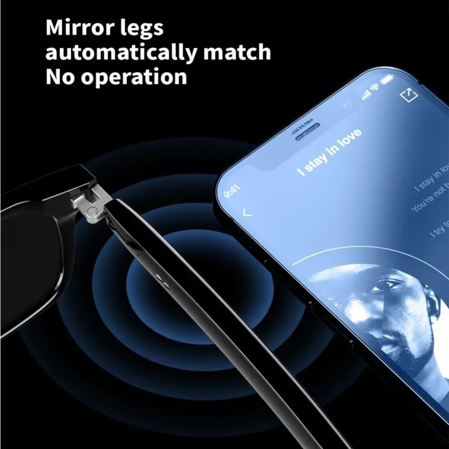 TUTT E8 Smart Bluetooth Sunglasses | AI Voice Assistance Call & Music | HD UV Protection | Anti-Blue Ray