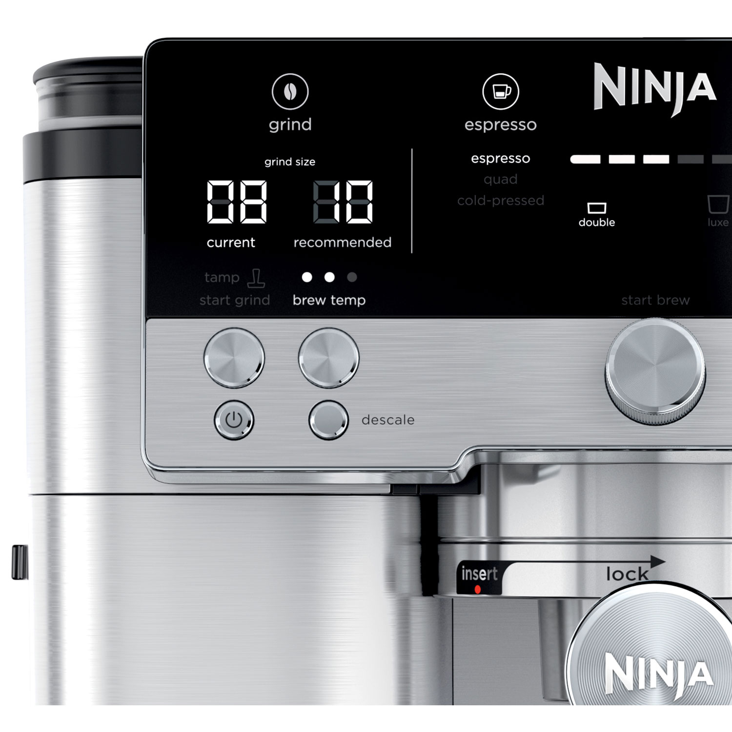 Ninja Luxe Cafe Premier Series 3-in-1 Espresso Machine with Grinder - Silver