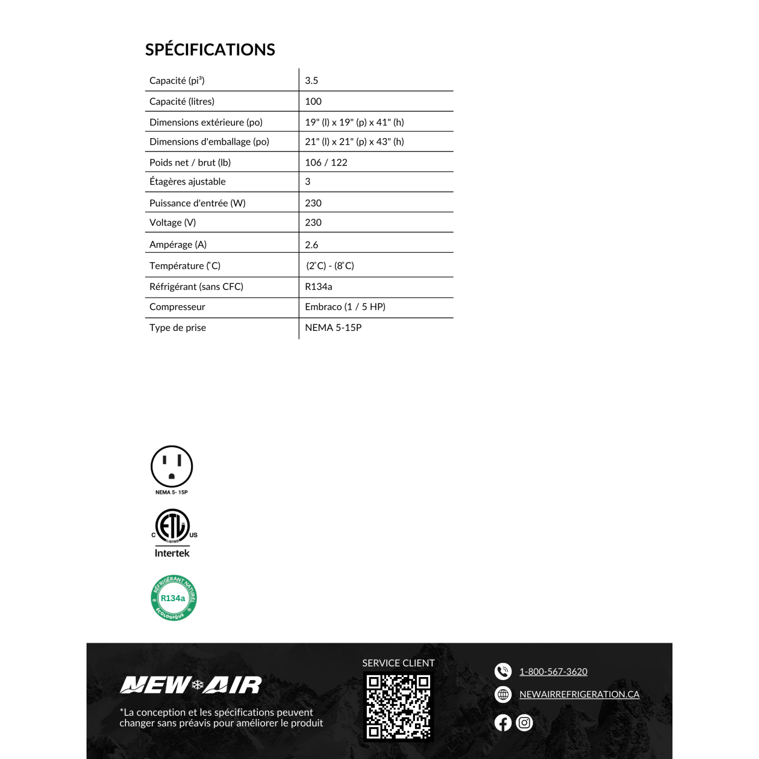 NEW AIR NDC-010-RD Commercial 19" Roud Glass Countertop Refrigerated Display Case - Ideal for Restaurants, Cafés and Convenience Stores