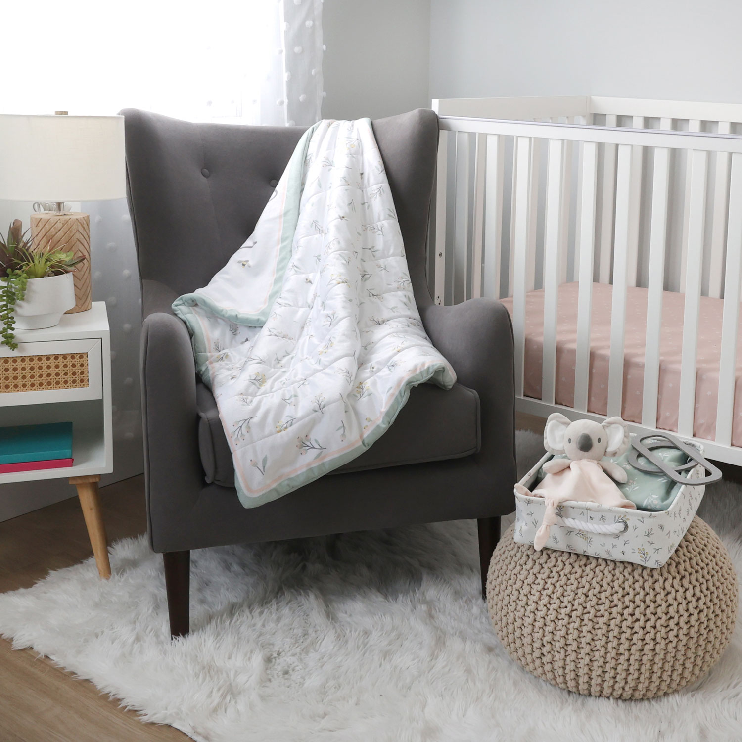 Nemcor 5-Piece Nursery Crib Bedding Bundle - Nature