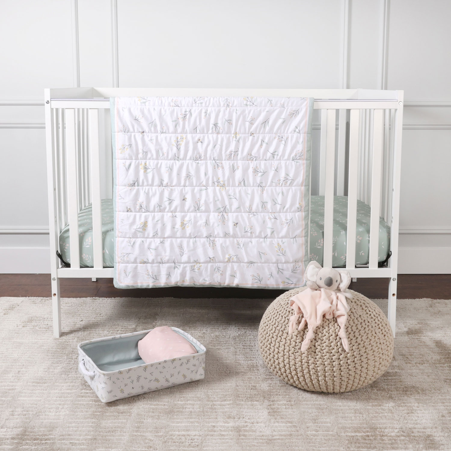 Nemcor 5-Piece Nursery Crib Bedding Bundle - Nature
