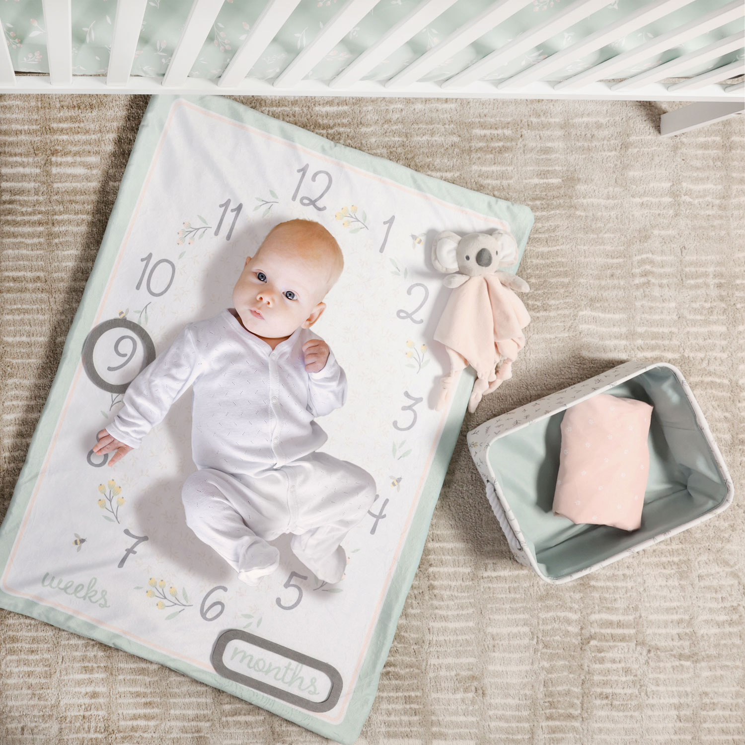 Nemcor 5-Piece Nursery Crib Bedding Bundle - Nature