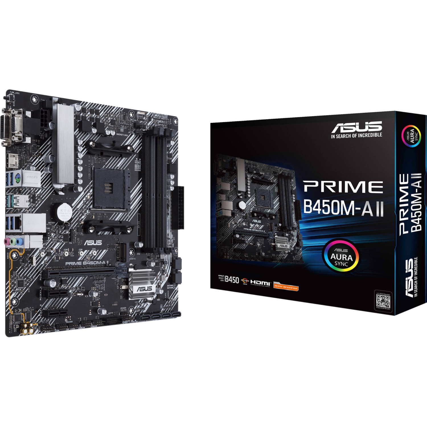 ASUS Micro-ATX AM4 Motherboards (PRIME B450M-A II)