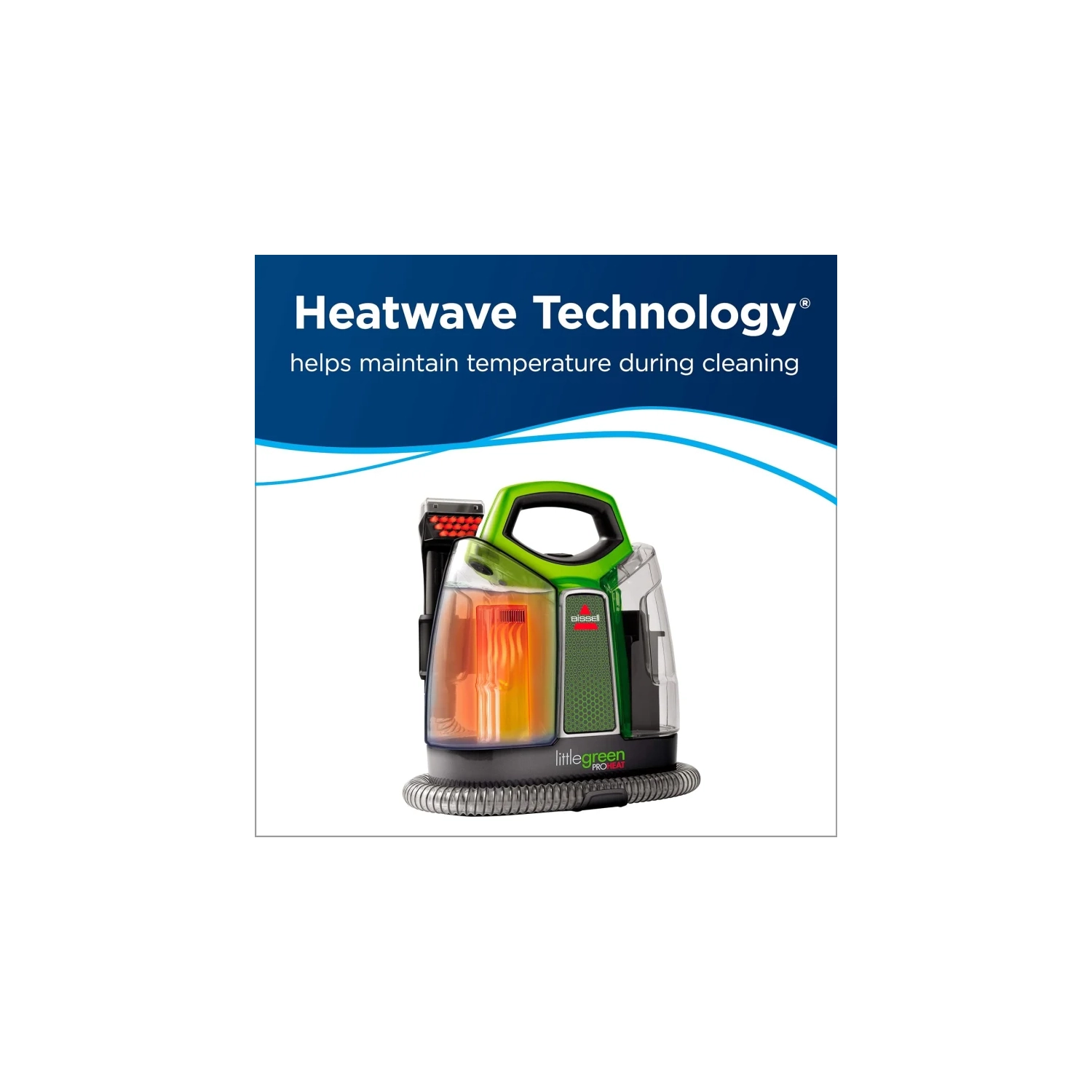 Bissell Little Green ProHeat Portable Deep Cleaner 2513B - Spot Cleaner for Carpet & Upholstery with Self-Cleaning HydroRinse Tool