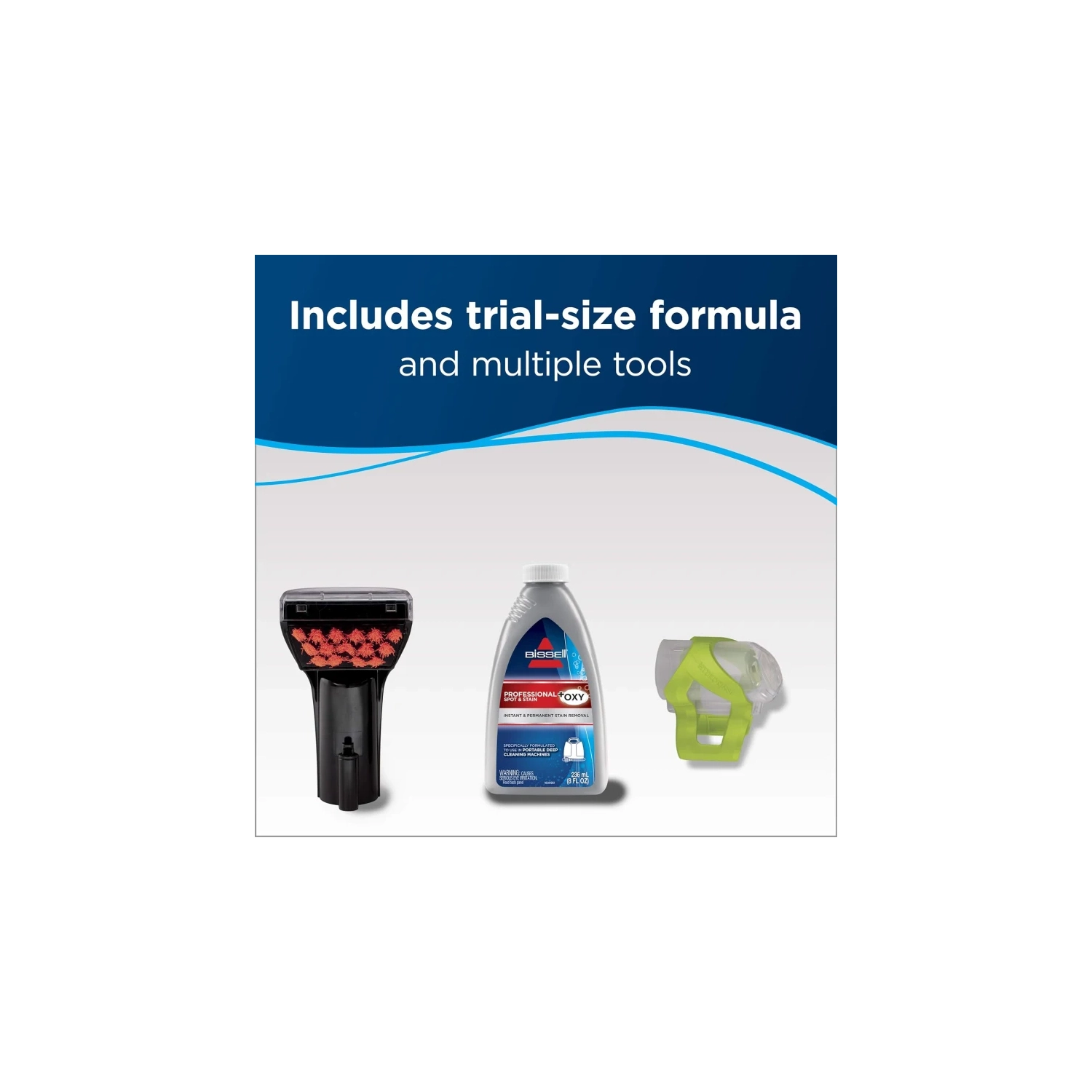 Bissell Little Green ProHeat Portable Deep Cleaner 2513B - Spot Cleaner for Carpet & Upholstery with Self-Cleaning HydroRinse Tool