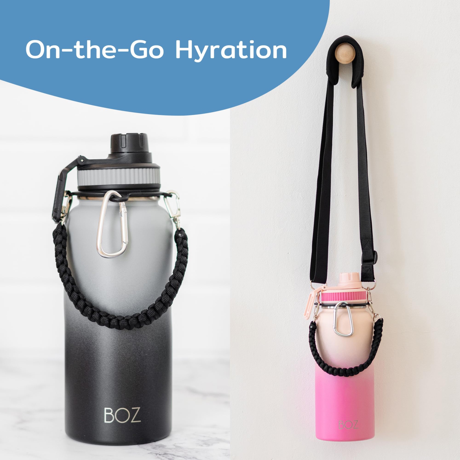 Sac isotherme avec poches de rangement de BOZ Adventure Companion de 32&nbsp;oz - tissu de qualité supérieure, bandoulière ajustable