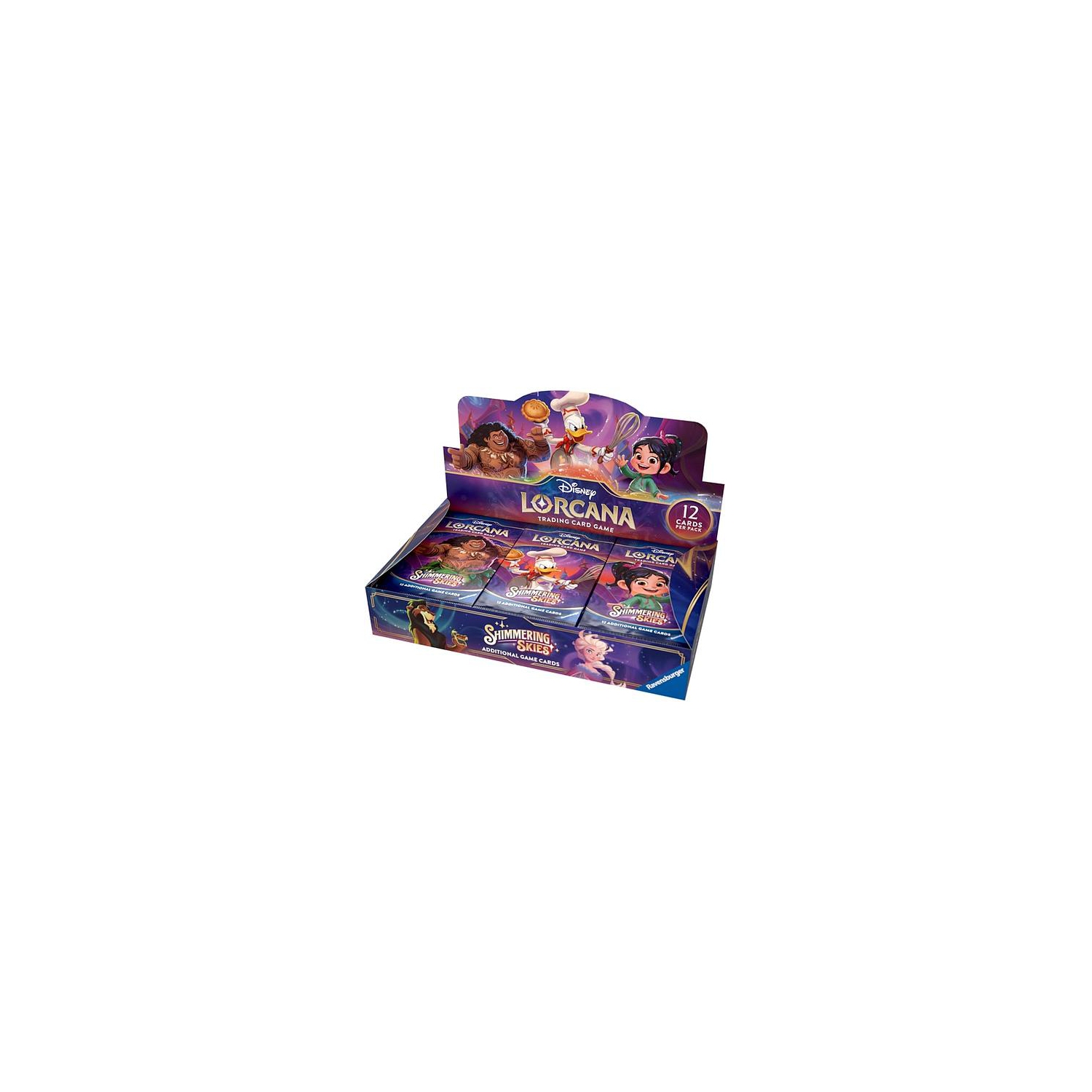 Ravensburger Disney Lorcana Trading Card Game: Shimmering Skies Booster Box 24 packs, 12 cards per pack