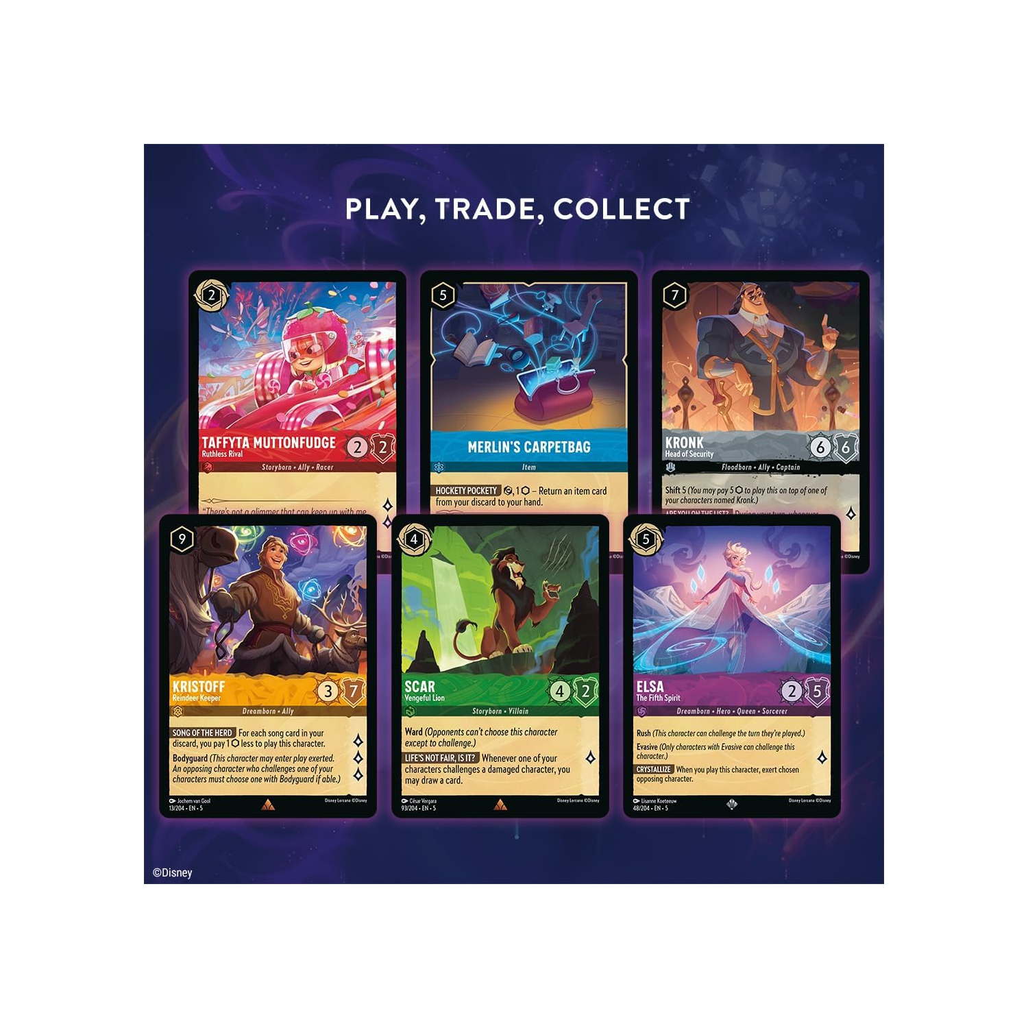 Ravensburger Disney Lorcana Trading Card Game: Shimmering Skies Booster Box 24 packs, 12 cards per pack