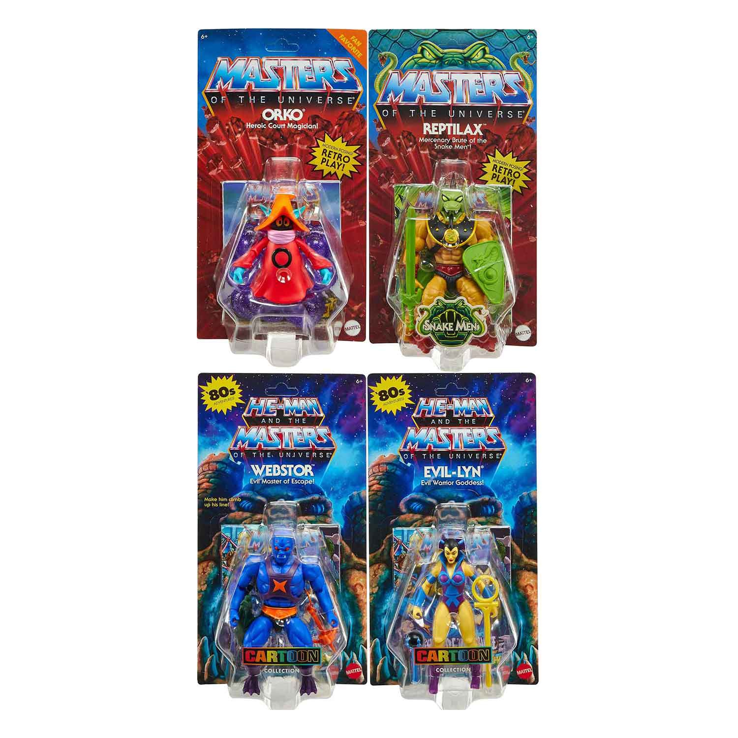 Masters Of The Universe Origins 5 Inch Action Figure Wave 19 - Set of 4