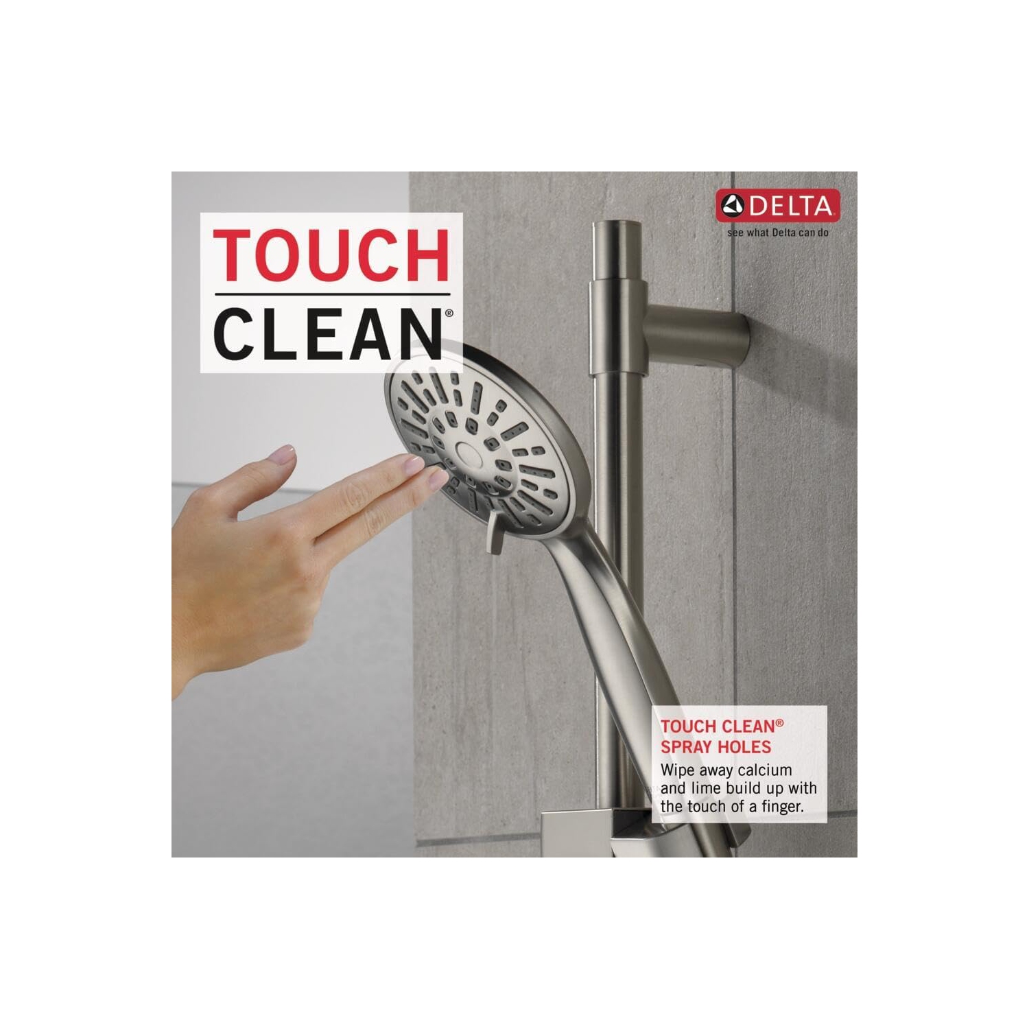 Robinet Delta douche à main 1,75 GPM avec barre coulissante 4S