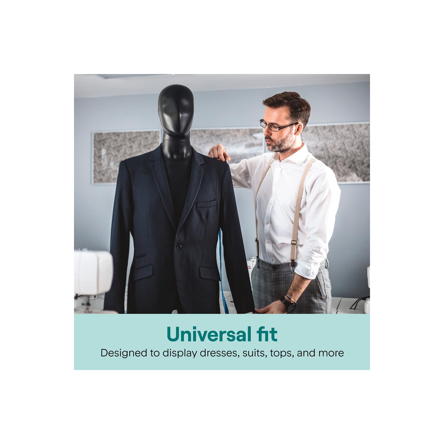 SereneLife Adjustable Male Mannequin Full Body Body-73 Detachable Man Dress Form Whole Figure Poseable Life Size Dummy Torso-for Retail Clothing