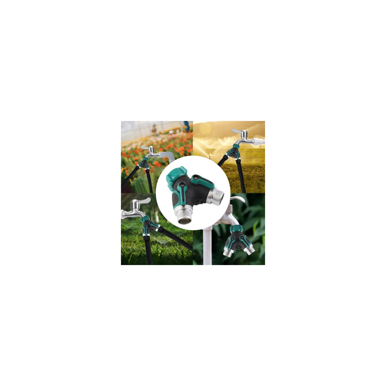 2 Way Heavy Duty Garden Hose Y-shape Hose Splitter Garden Hose Supplies