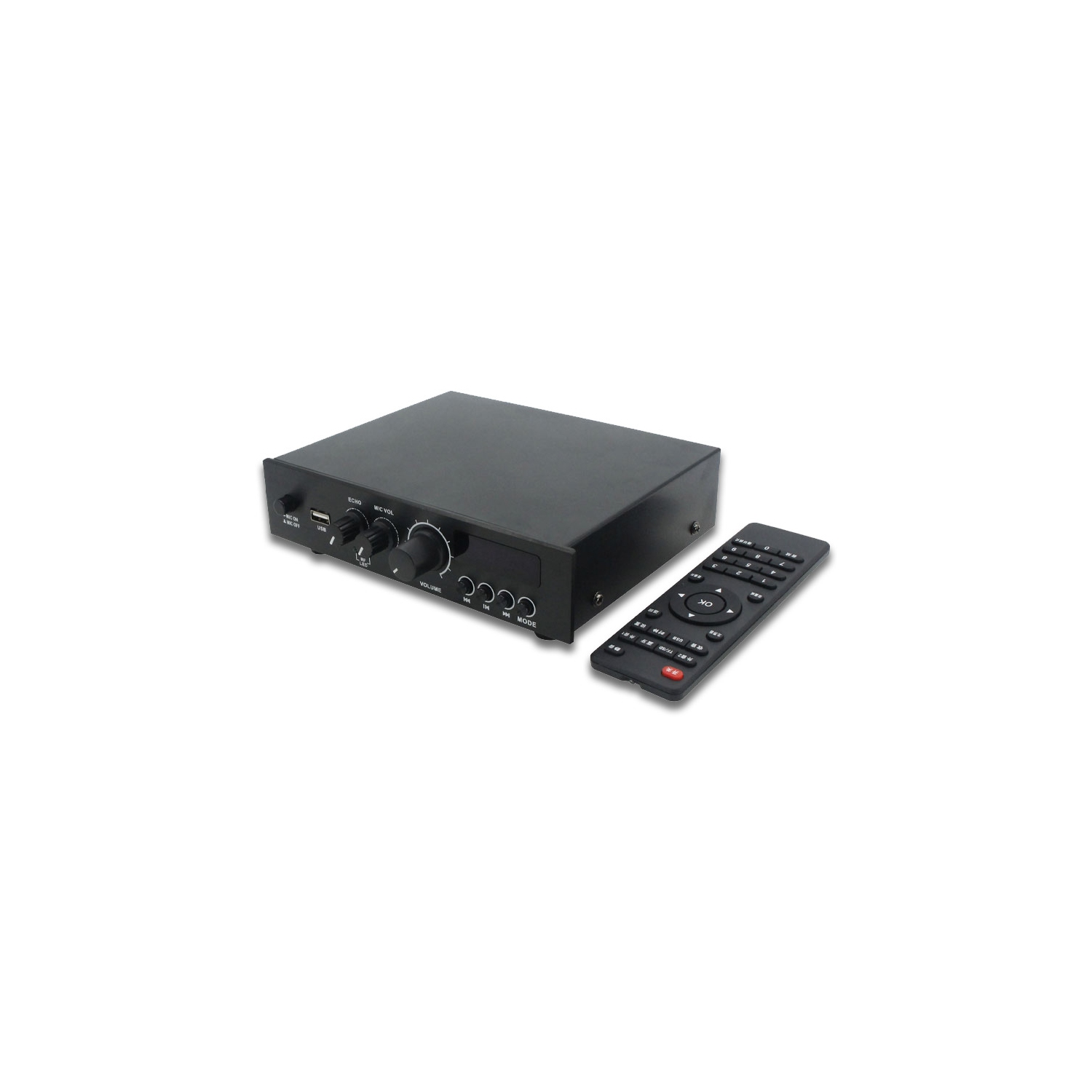 Amplificateur numérique à 2 canaux SecurLink 2 x 50&nbsp;W, 4-8&nbsp;Ohm, Bluetooth 5,0, télécommande