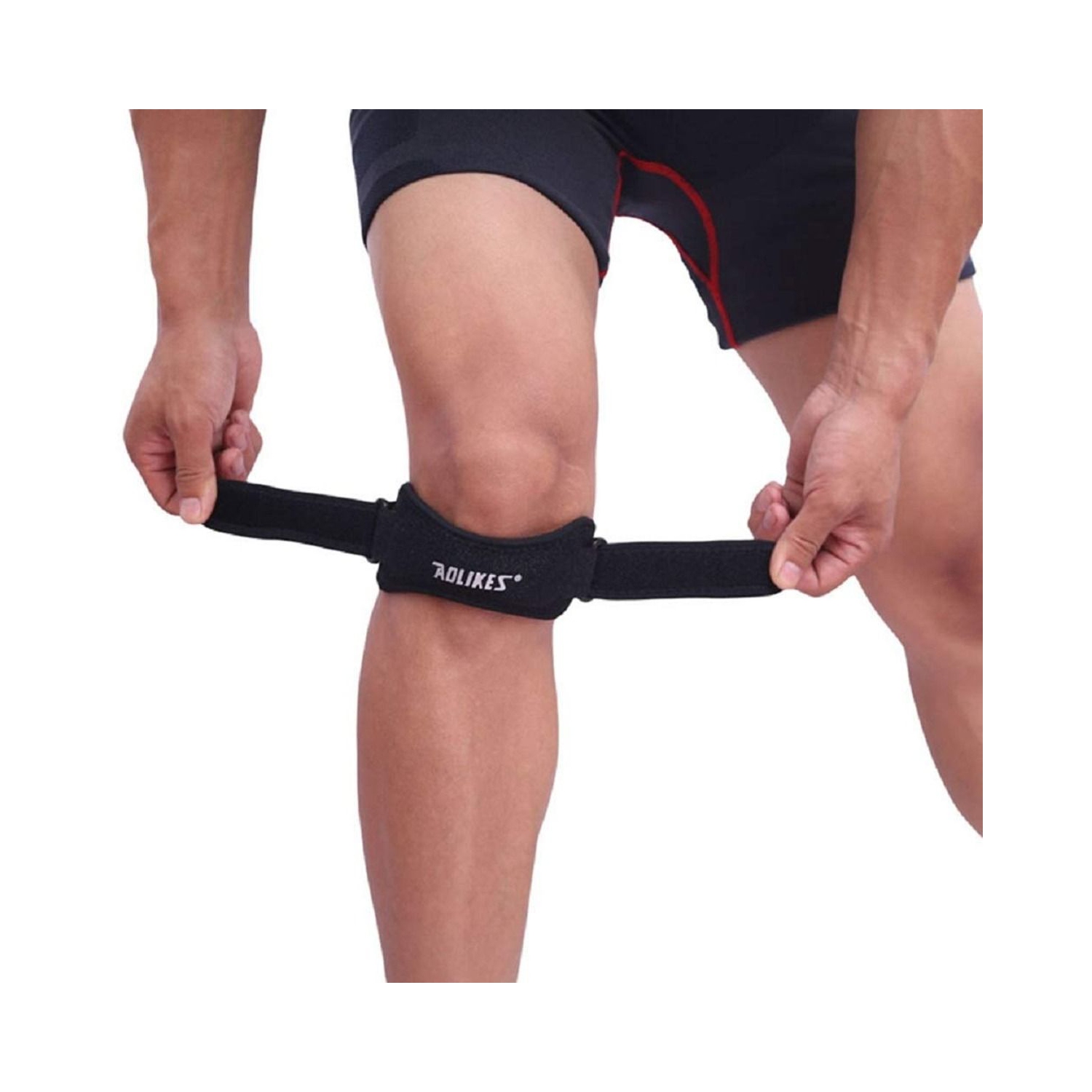 Support strap for men pain relief running gym squats,Patella Brace Protector Band for Sports with bridge belt Pads for Running, basketball outdoor