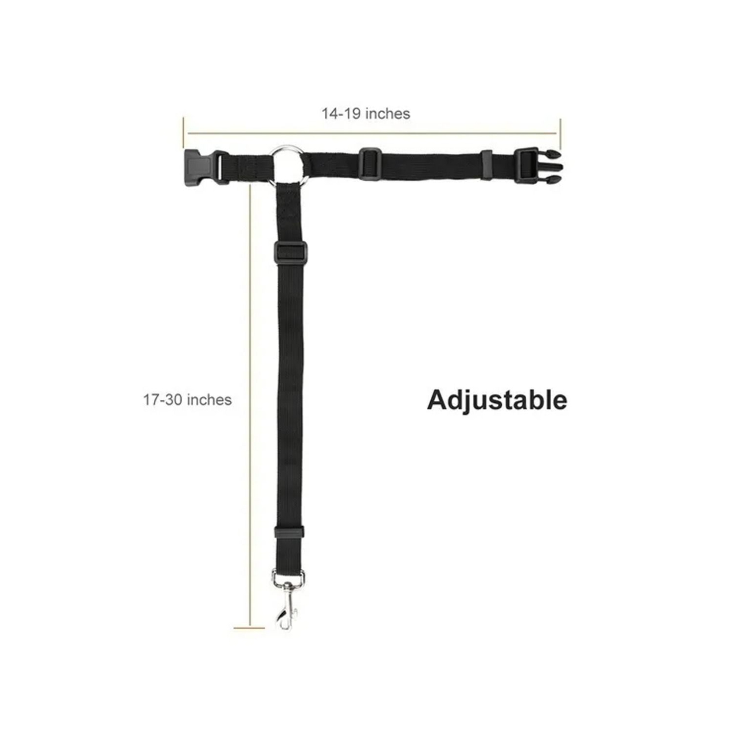 Pet Dog Cat Seat Belts, Car Headrest Restraint Adjustable Safety Leads Vehicle Seatbelt Harness 3-in-1 Dog Car Seat Belt, Dog Short Leash, Pet Car